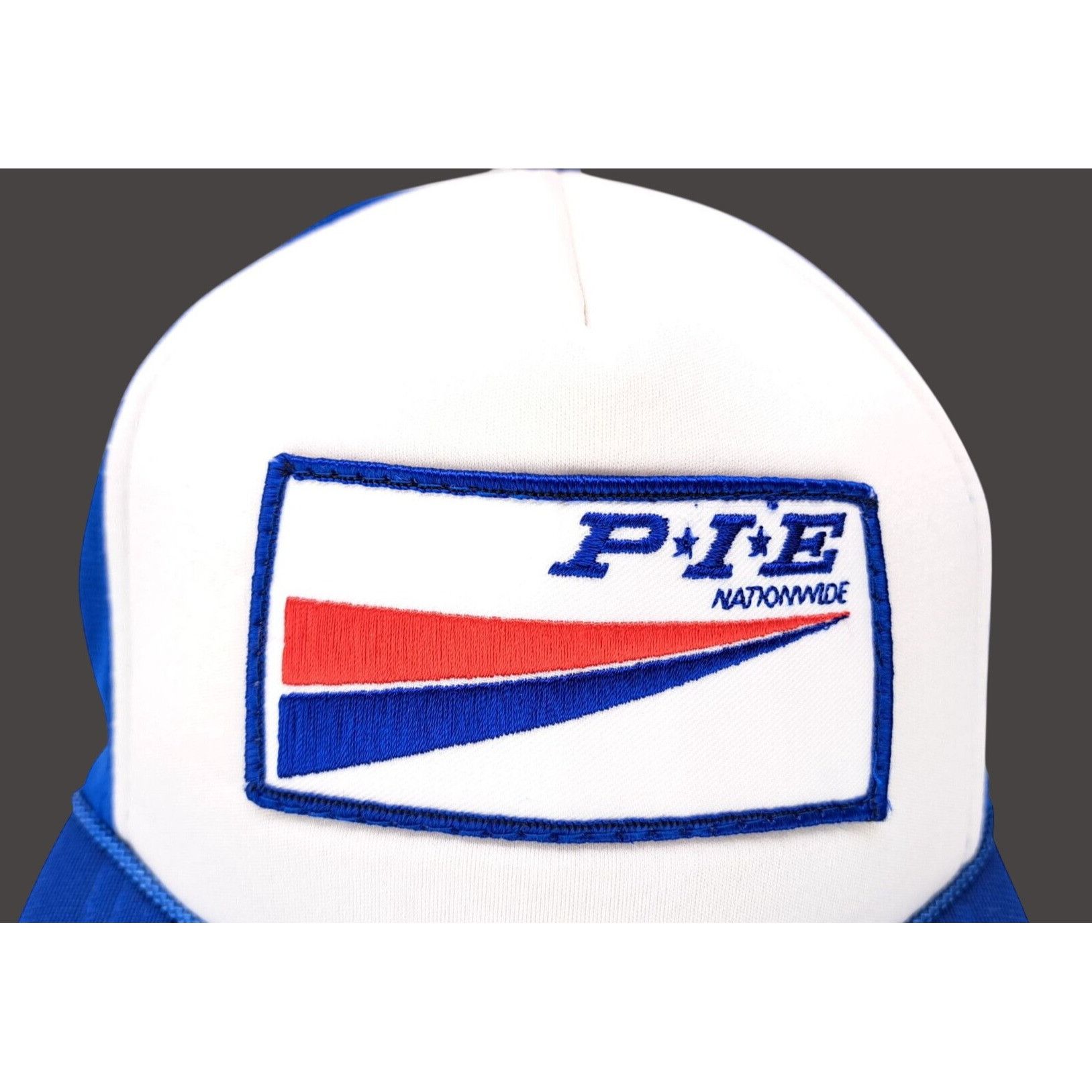 Vintage Vintage P.I.E. Nationwide Blue White Trucker Hat Snapback Size ONE SIZE - 3 Thumbnail