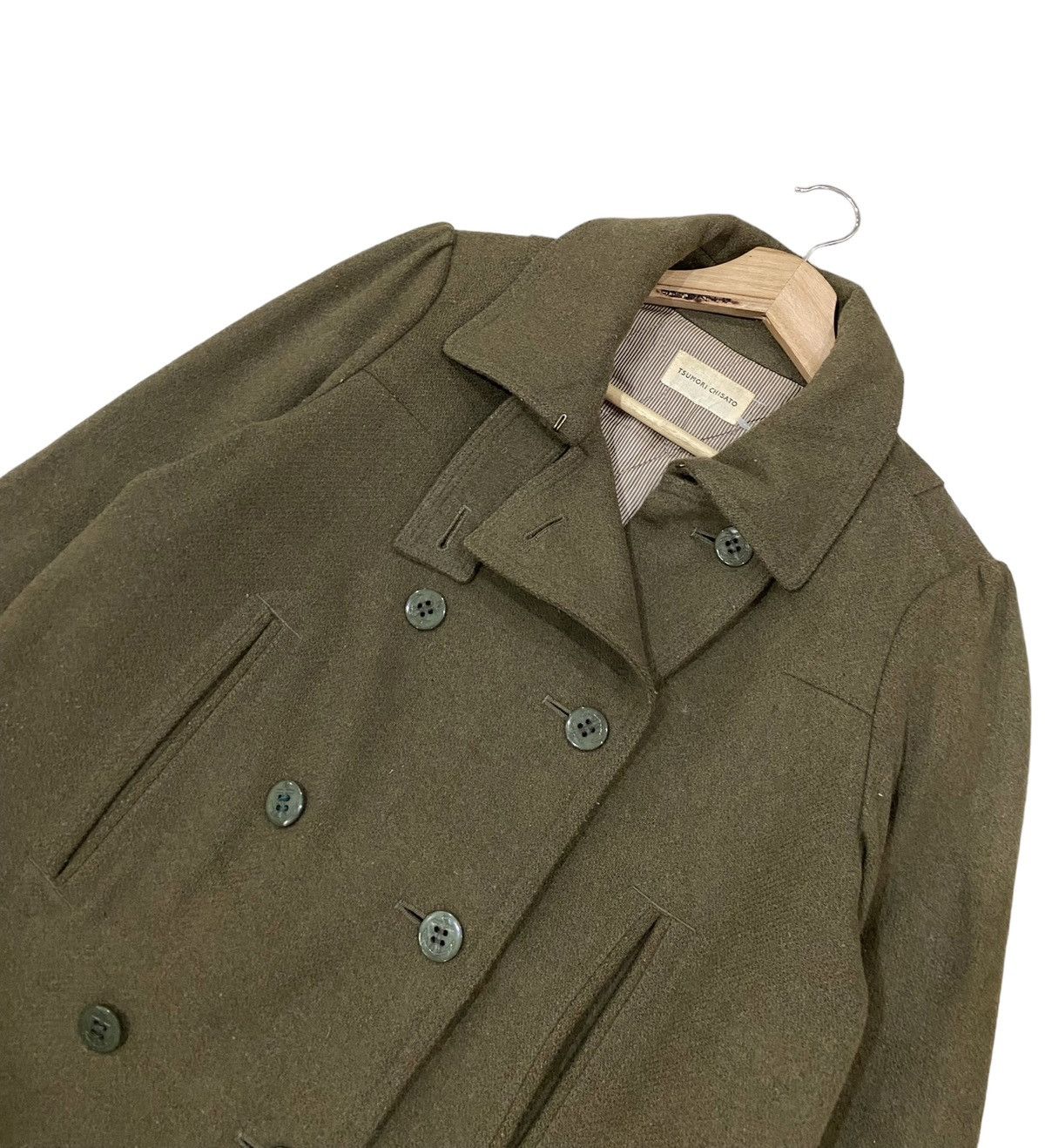 Tsumori Chisato 🇯🇵TSUMORI CHISATO PEACOT WOOL DOUBLE BREASTED JACKET Size S / US 4 / IT 40 - 4 Thumbnail