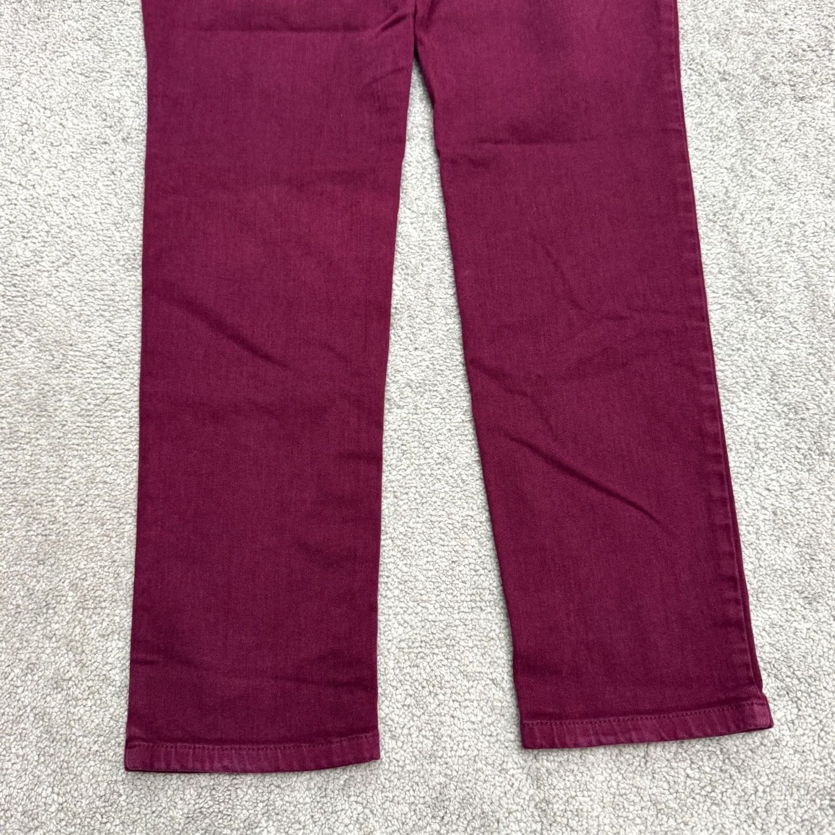 Vintage Chico's The Platinum Jegging Skinny Denim Jeans Women 1 Maroon High Rise Stretch Size 25" / US 0 / IT 36 - 4 Thumbnail
