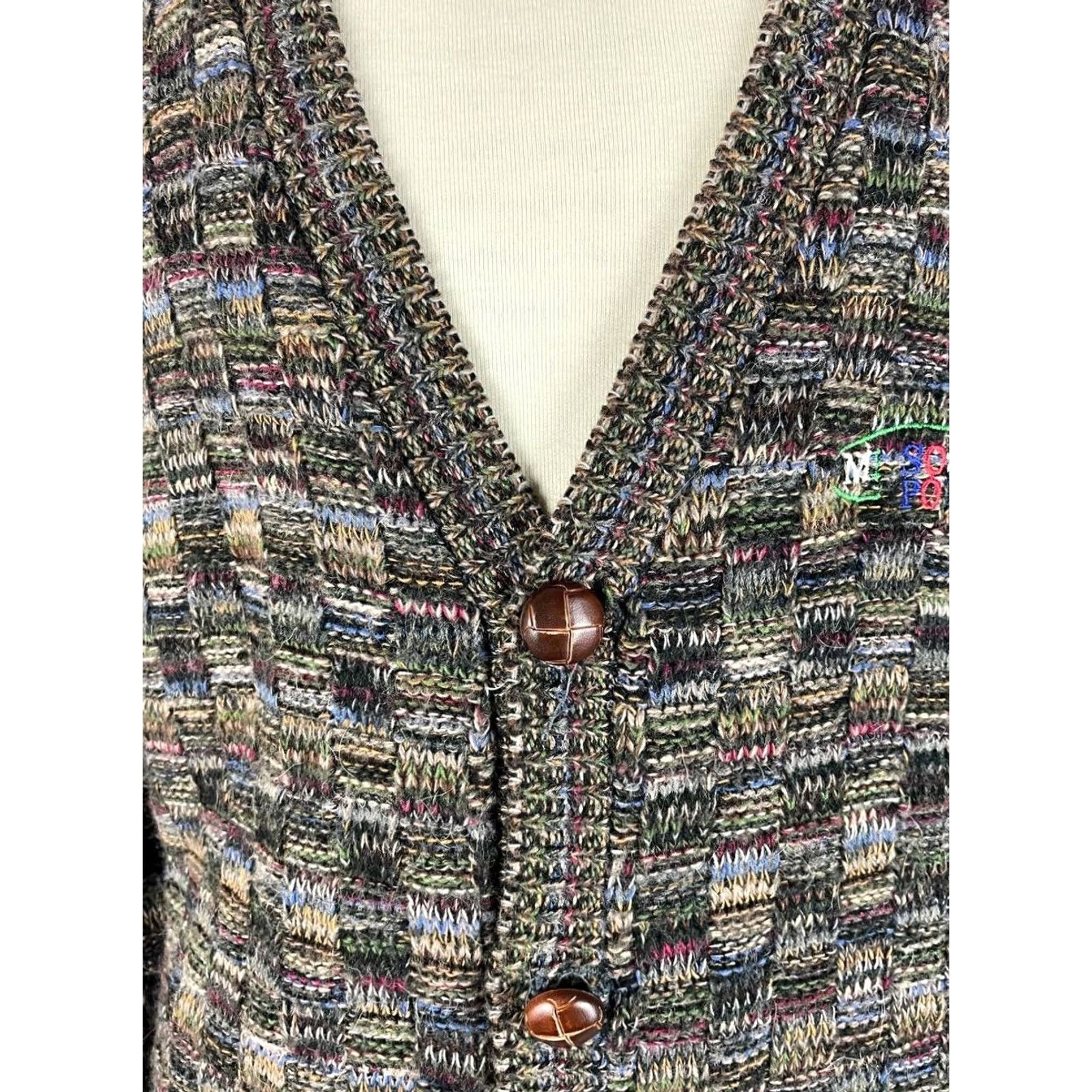 Missoni Missoni Sport Mens Cardigan Sweater Size 2XL Multicolor Wool Knit Long Sleeve V-Neck Cardigan Mens Shirt/ Sweater Size US XXL / EU 58 / 5 - 5 Thumbnail