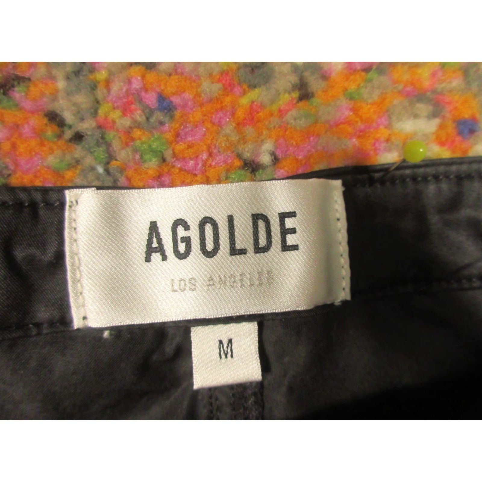 Agolde AGOLDE Parachute Cargo Pants Womens M Black Utility Military Baggy 30x28 EUC USA Size 32" / US 10 / IT 46 - 3 Thumbnail