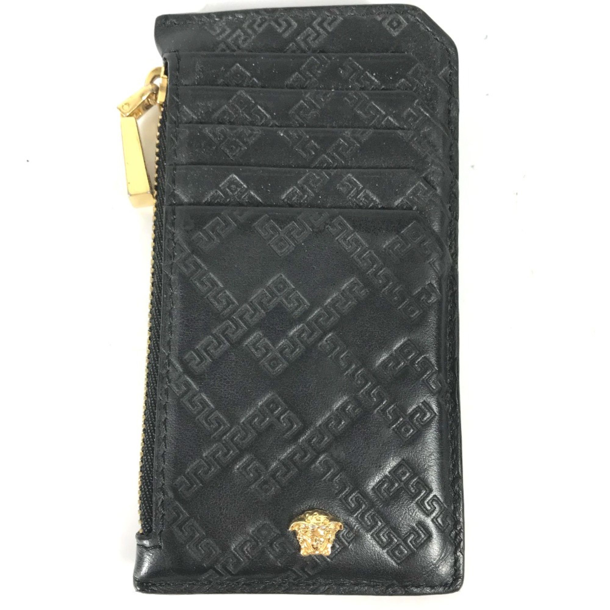 Versace Versace Wallet Coin Compartment Fragment case coin purse Black Gold Size ONE SIZE - 1 Thumbnail