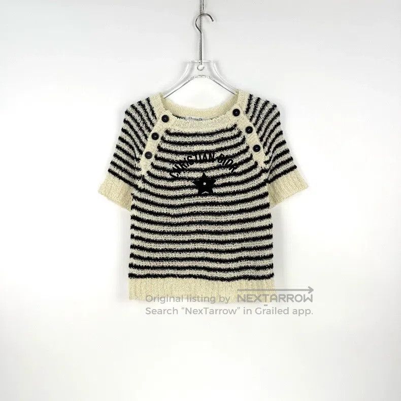 Dior Dior 25 new striped classic logo mulberry silk short-sleev Size XXS / US 00 / IT 34 - 3 Thumbnail