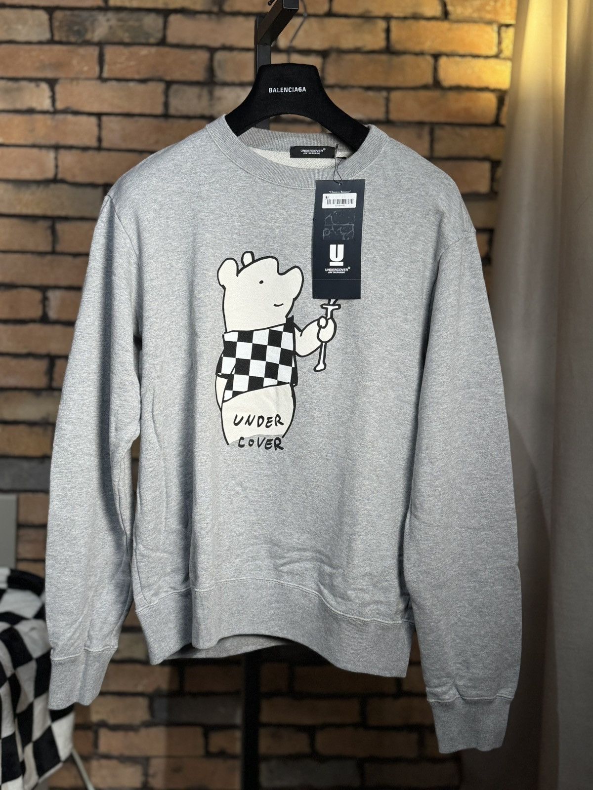 Undercover NEW $473 TEDDY POOH BEAR SWEATER BALANCE AND CHAOS PULLOVER Size US L / EU 52-54 / 3 - 2 Thumbnail
