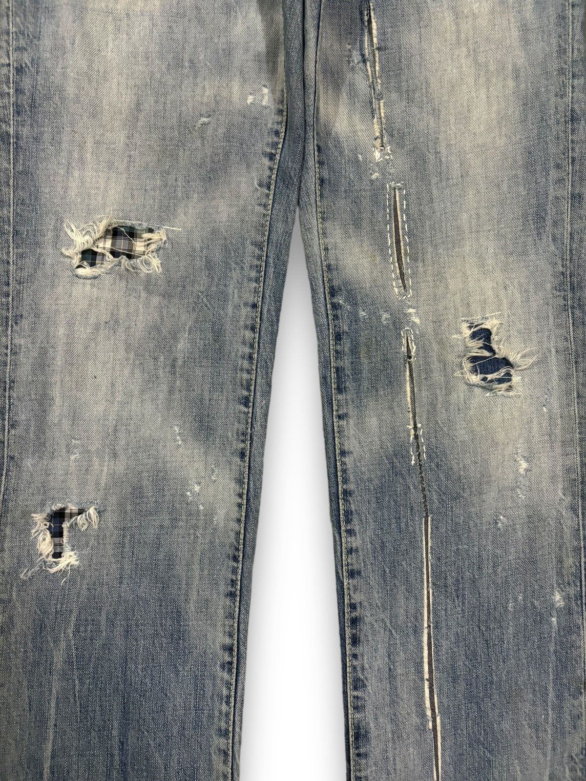 Dsquared2 Vintage Dsquared2 Sashiko Stitched Distressed Grunge Jeans Size US 31 - 7 Thumbnail
