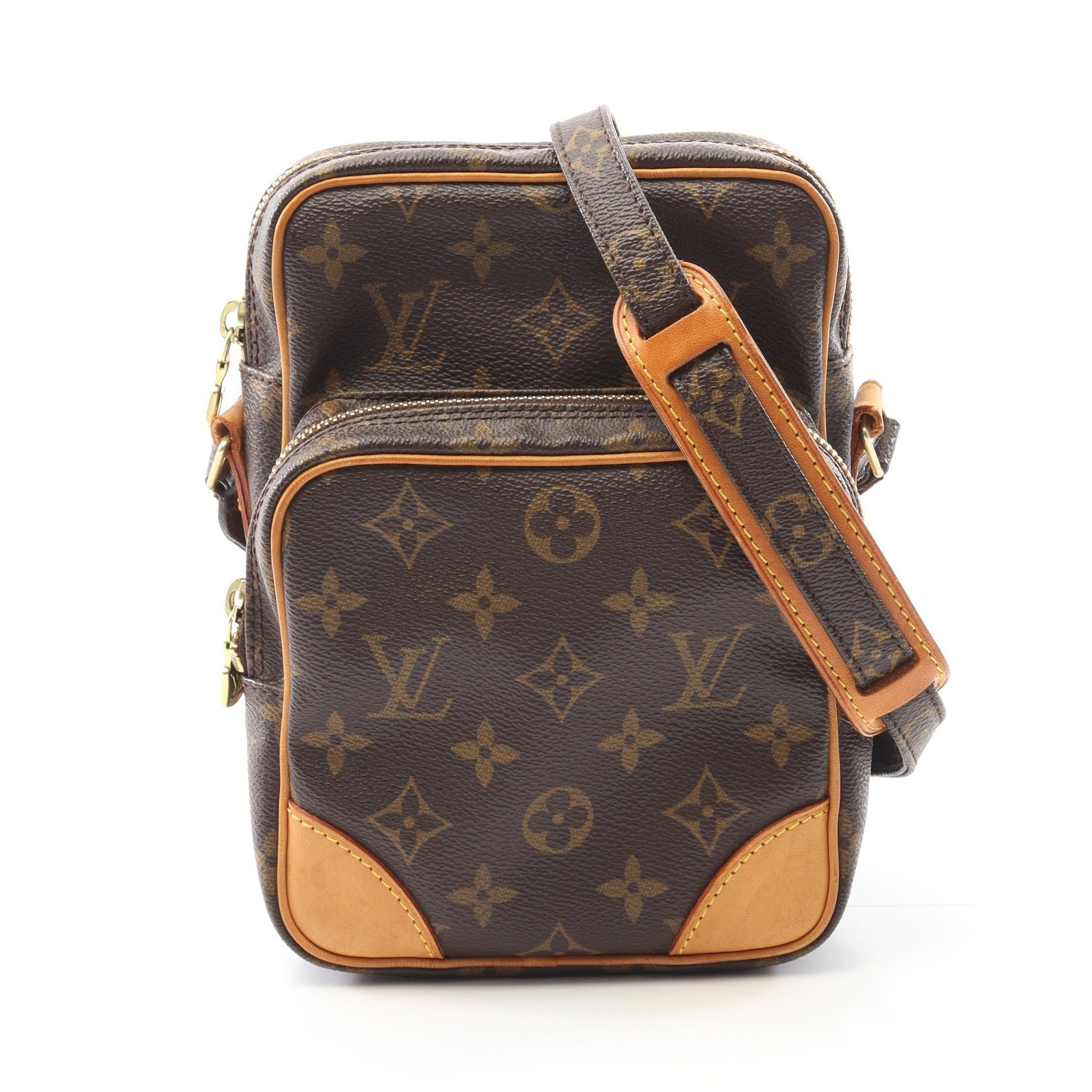 Louis Vuitton Louis Vuitton Amazon Monogram Shoulder Bag Leather Brown Size ONE SIZE - 1 Thumbnail