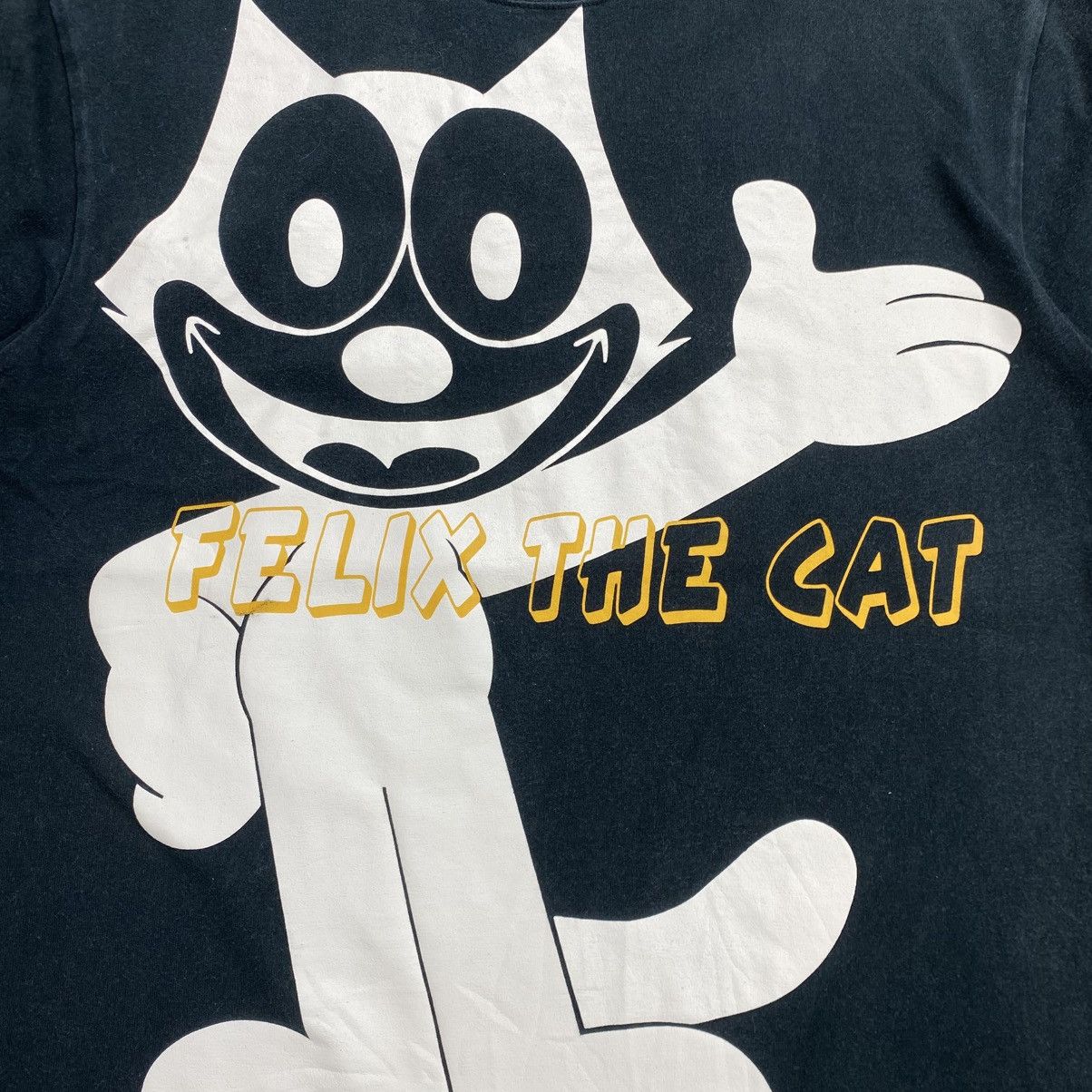 Cartoon Network 1990s Vintage Felix The Cat Iconic Logo Poem Cartoon Tee Size US M / EU 48-50 / 2 - 4 Thumbnail