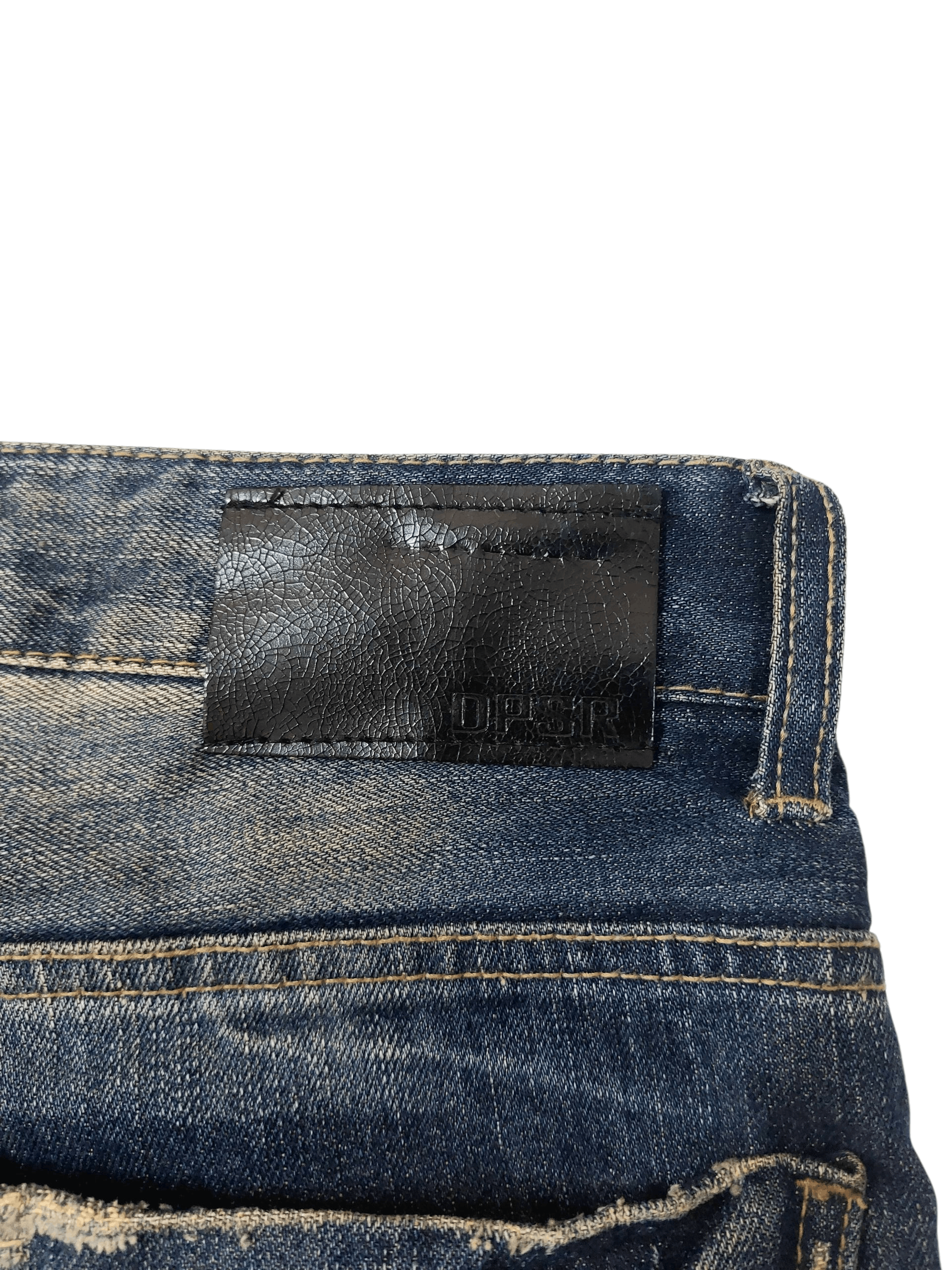 Vintage 90's DPSR Flare Mudwash Clawsmark Denim Size US 31 - 15 Thumbnail