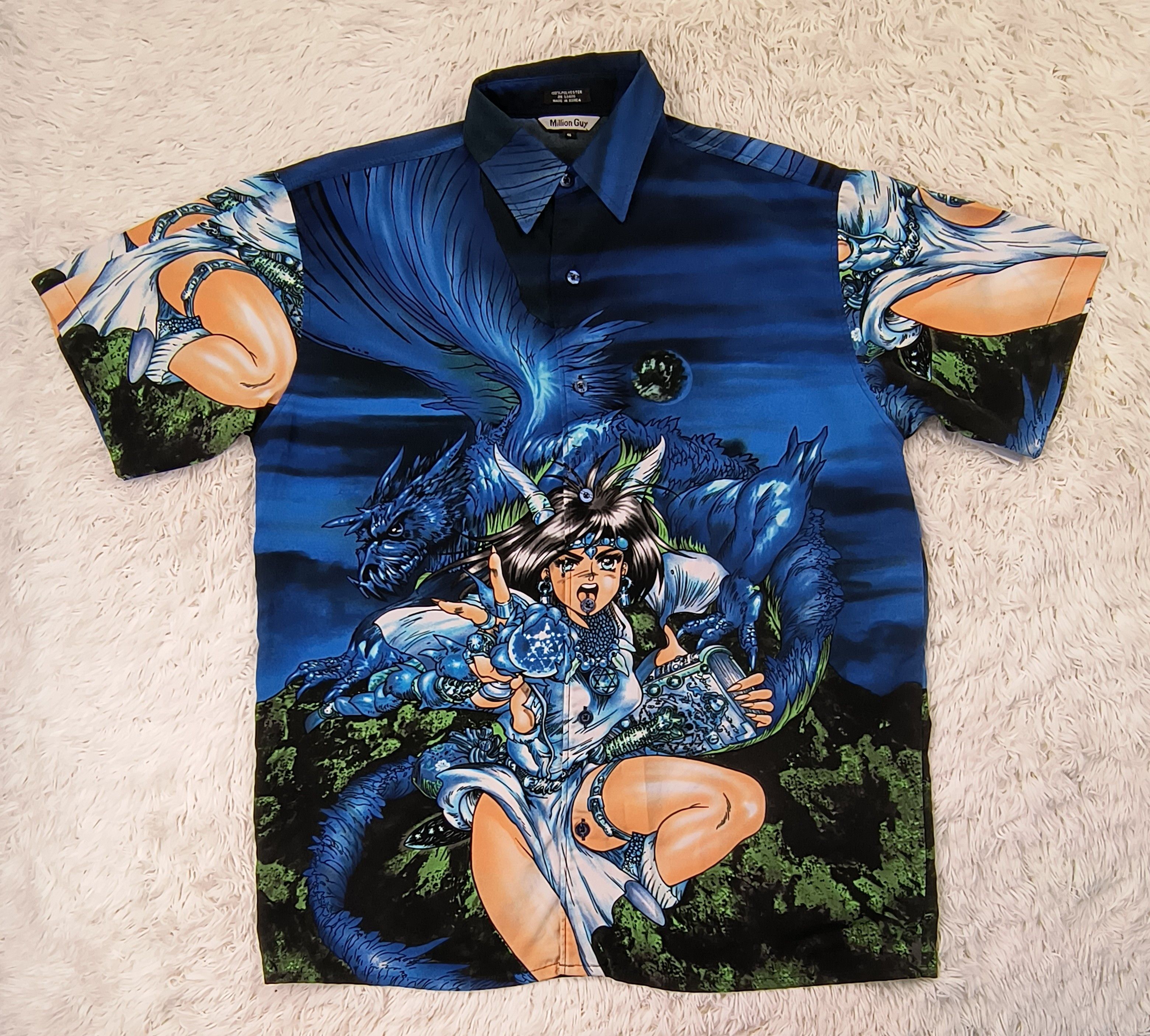 Vintage Vintage Y2K Shirow Masamune anime girl button up shirt Size US S / EU 44-46 / 1 - 2 Thumbnail
