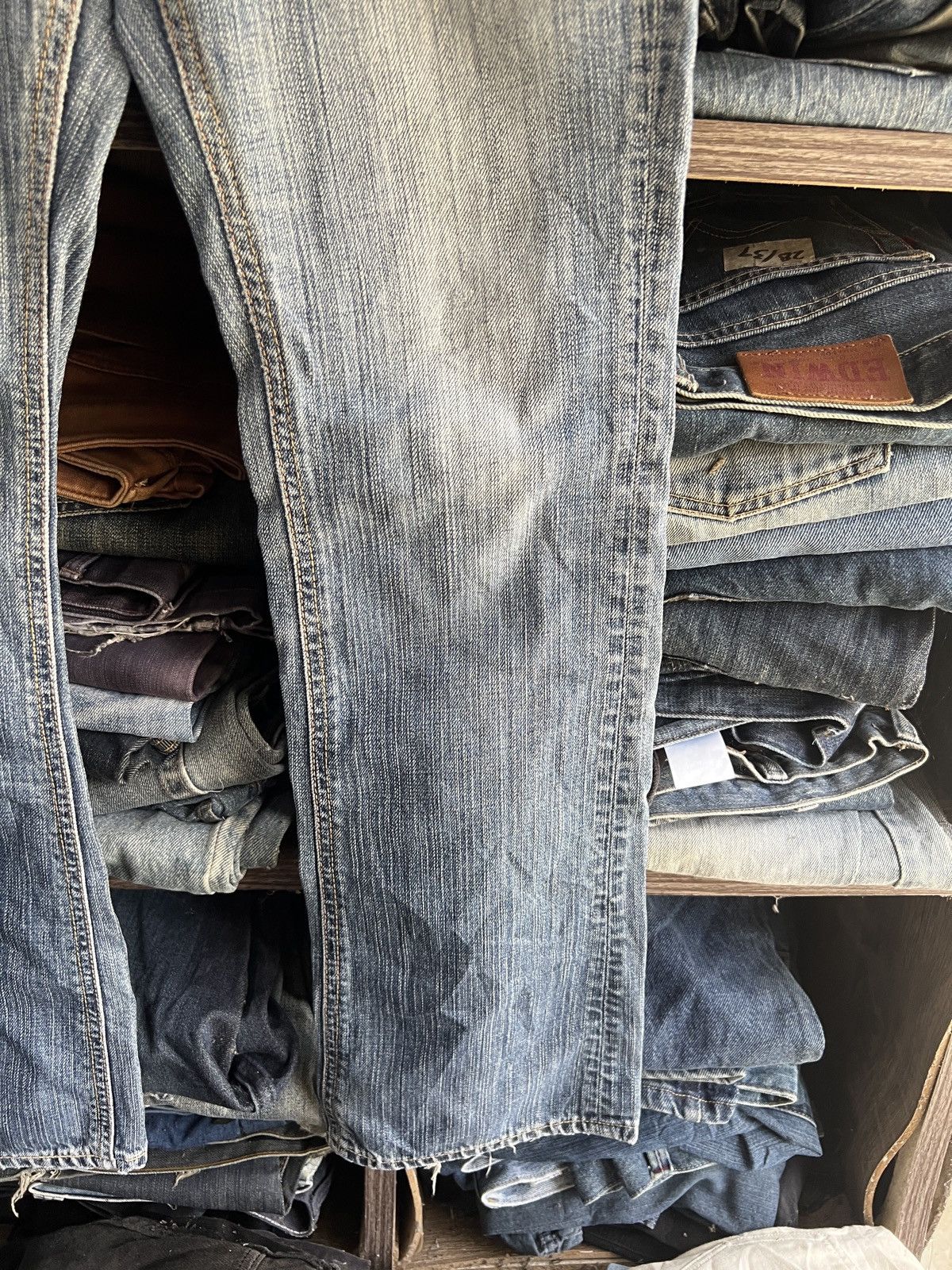 Edwin 🔥Vintage Edwin 503 Premium Distressed Denim Size 28" / US 6 / IT 42 - 8 Thumbnail