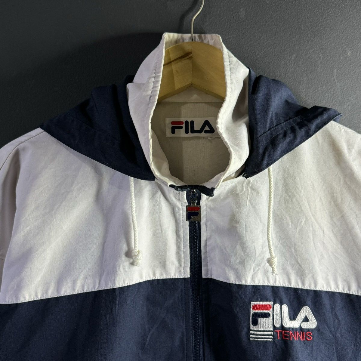 Fila Vintage 1990's Fila Big Logo Windbreaker Size US M / EU 48-50 / 2 - 2 Thumbnail