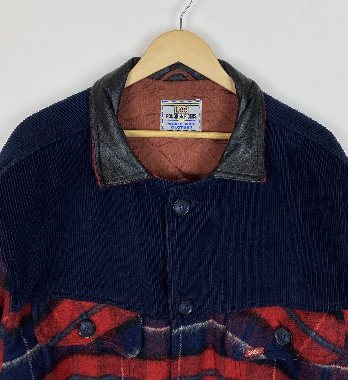 Lee Vintage Lee Rough Riders Corduroy Plaid Jacket Buttons Sz M Size US M / EU 48-50 / 2 - 2 Thumbnail