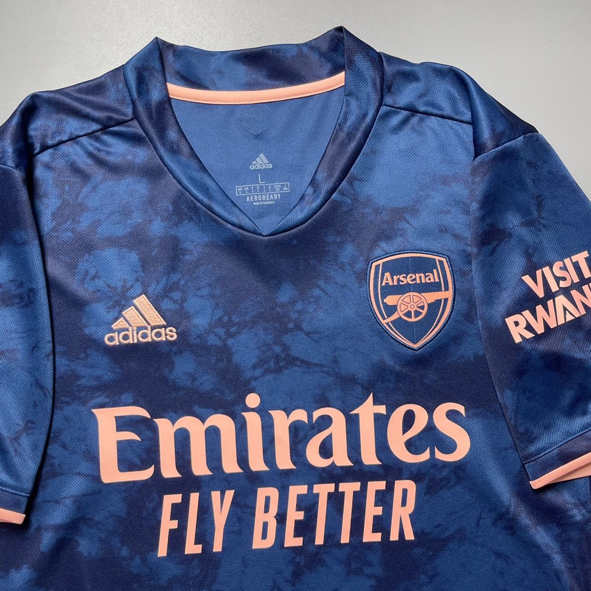 Vintage ARSENAL ADIDAS 2020/2021 SOCCER THIRD JERSEY #35 MARTINELLI Size US L / EU 52-54 / 3 - 4 Thumbnail