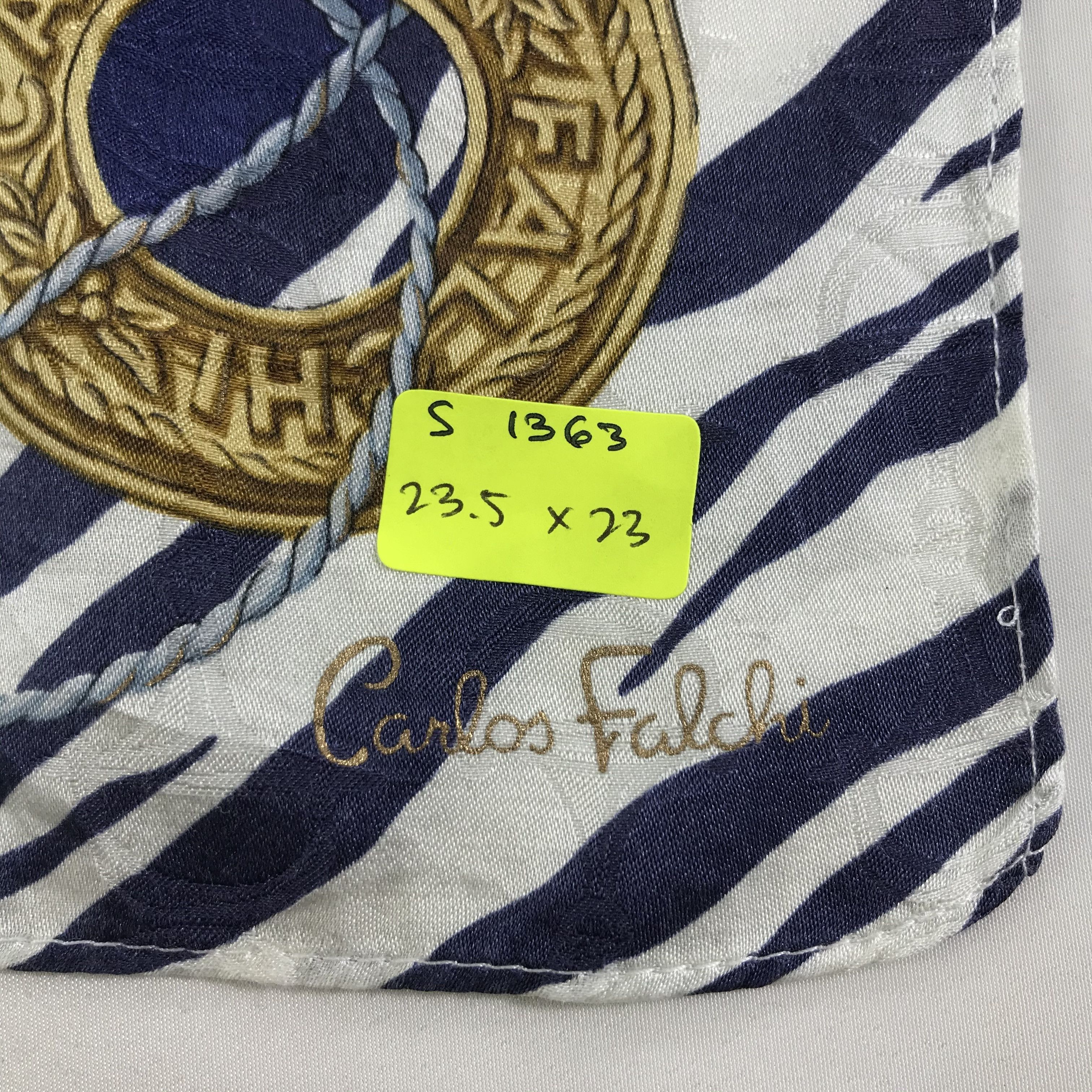 Vintage Carlos Falchi Bandana / Handkerchief / Neckerchief - S1363 Size ONE SIZE - 5 Thumbnail