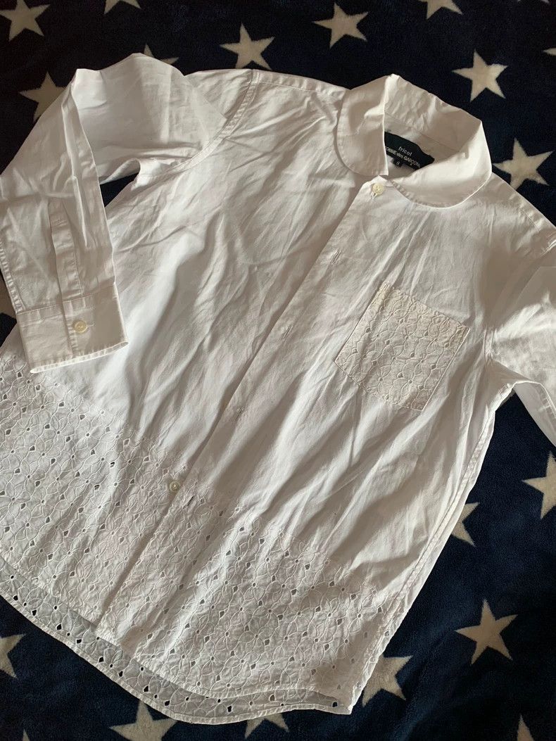 Comme des Garcons Comme Des Garcons White shirt with delicate openwork lace Size S / US 4 / IT 40 - 1 Thumbnail