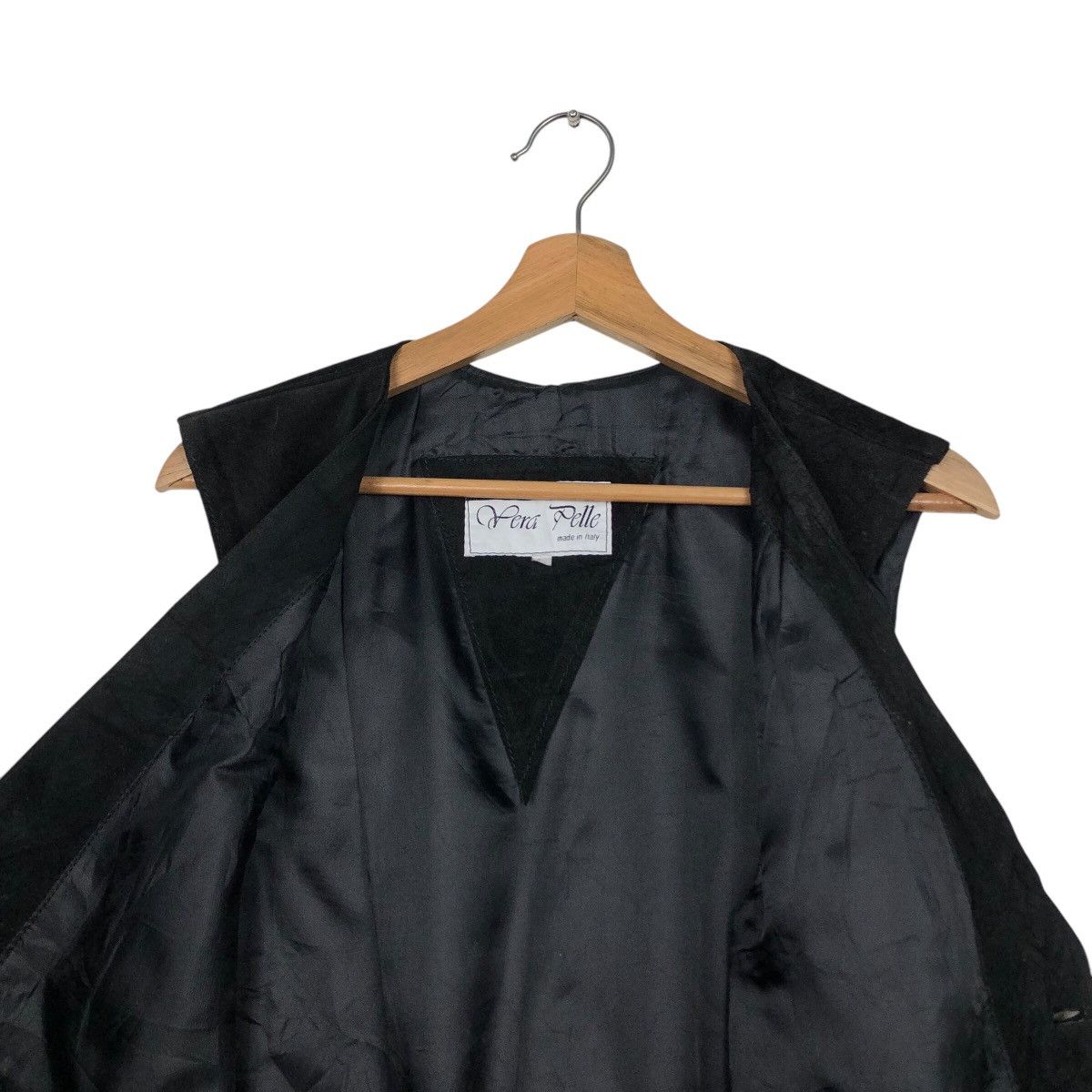 Japanese Brand 📌Vintage Vera Pelle Biker Vest Genuine Leather Utility Wear Size US L / EU 52-54 / 3 - 15 Thumbnail