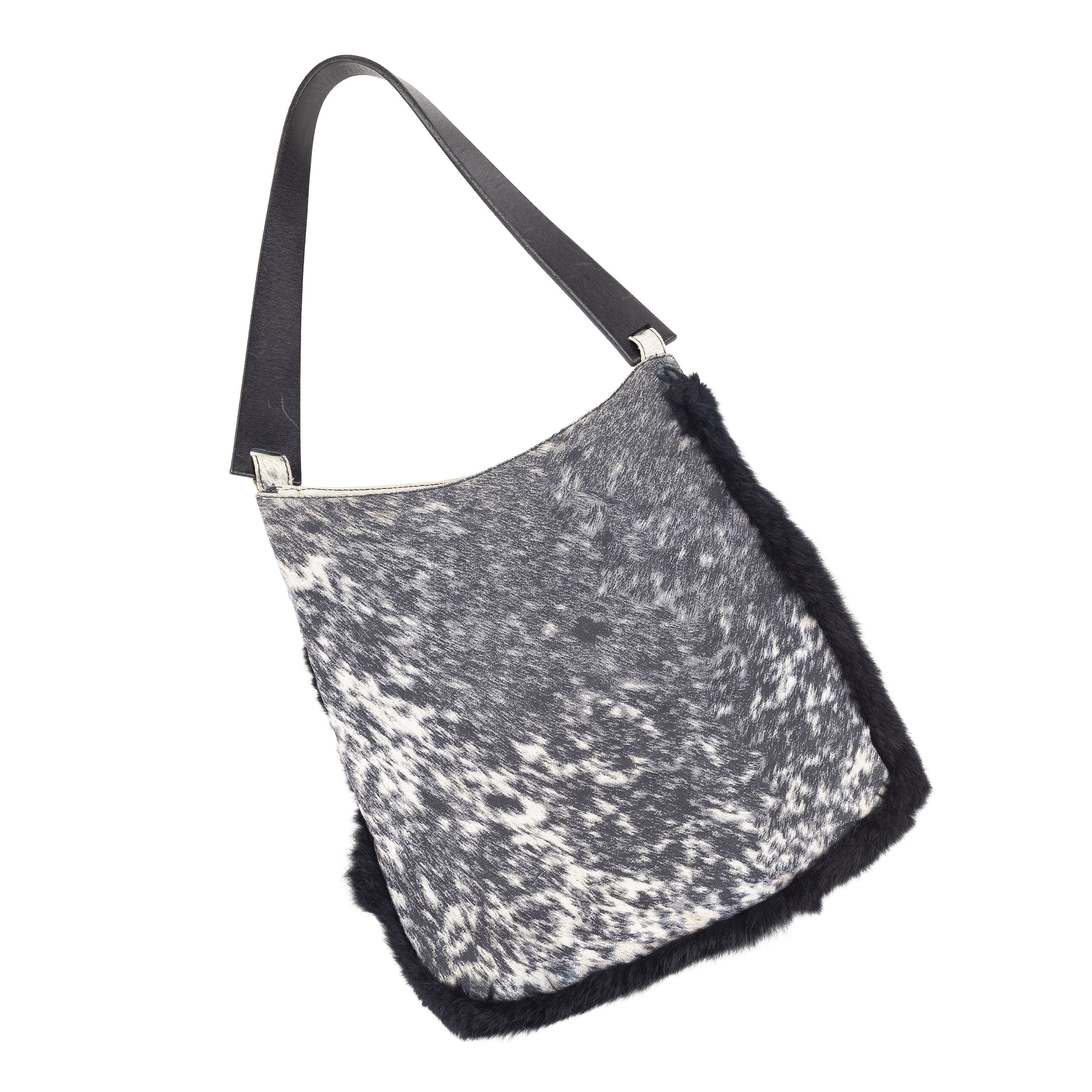 Roberto Cavalli Roberto Cavalli Animal Print Faux Fur Trim Bag Size ONE SIZE - 2 Thumbnail