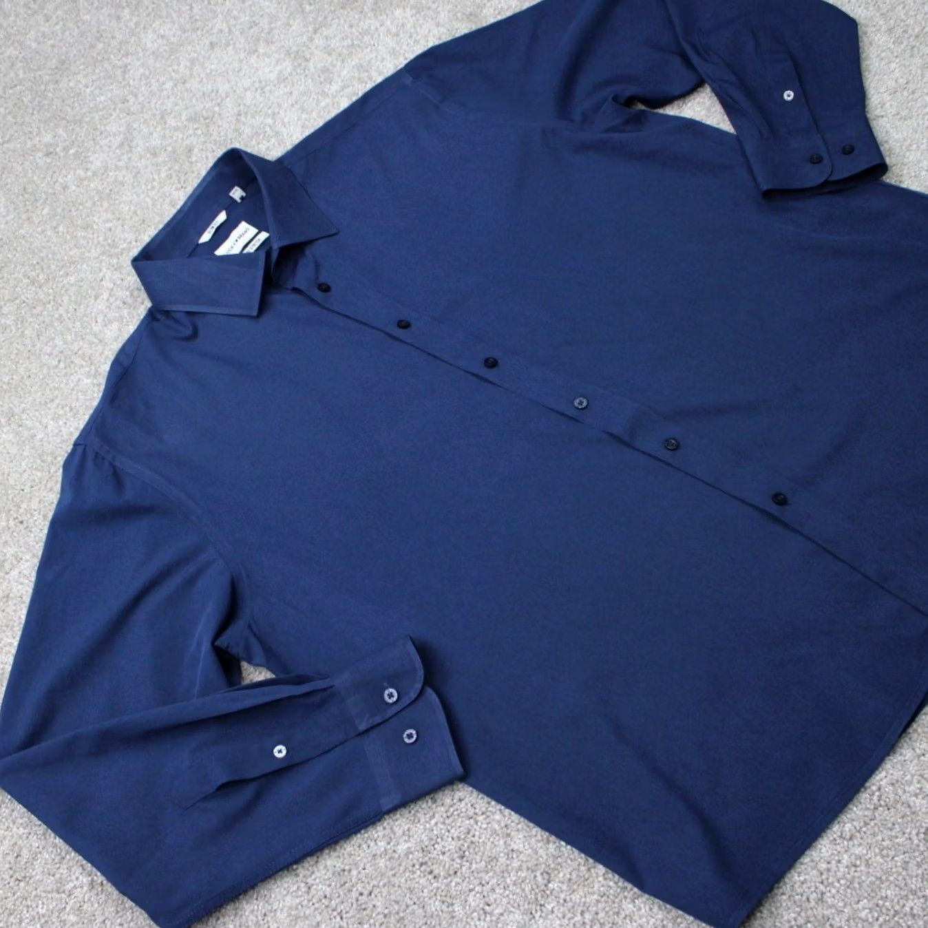 Lucky Brand Lucky Brand Shirt Men XL Blue Slim Fit 4 Way Stretch L/S Button Up Size US XL / EU 56 / 4 - 7 Thumbnail