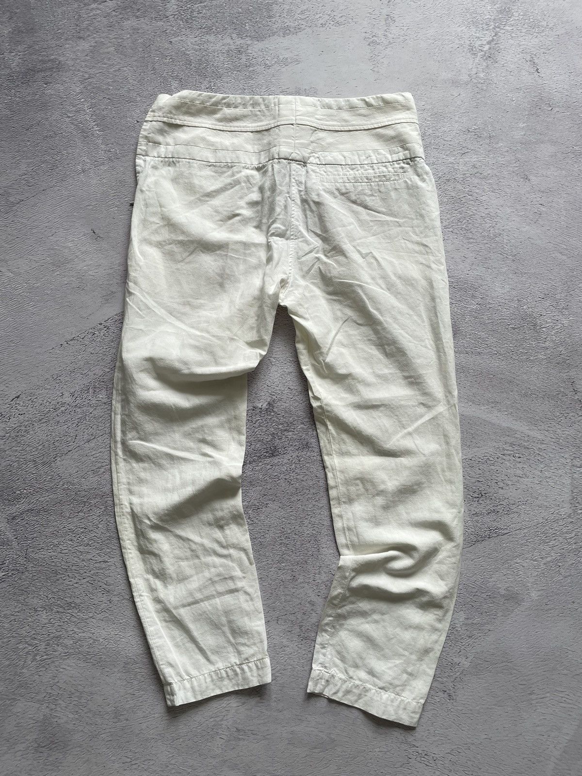 Brunello Cucinelli Brunello Cucinelli Pants Luxury Linen Made in Italy White Size 27" / US 4 / IT 40 - 7 Thumbnail