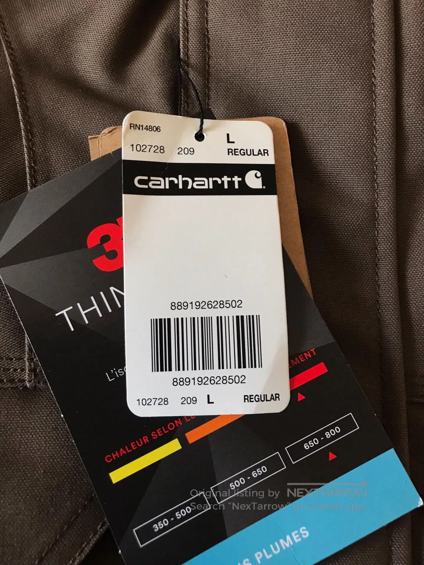 Carhartt Carhartt 102728 Parka Coat. Size US L / EU 52-54 / 3 - 8 Thumbnail