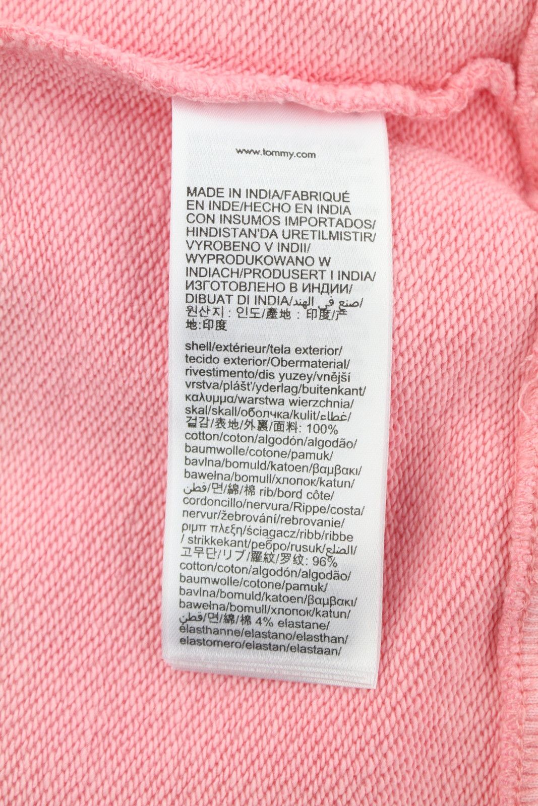 Tommy Hilfiger L Pink Crew Logo Sweatshirt 87393 Size US L / EU 52-54 / 3 - 7 Thumbnail