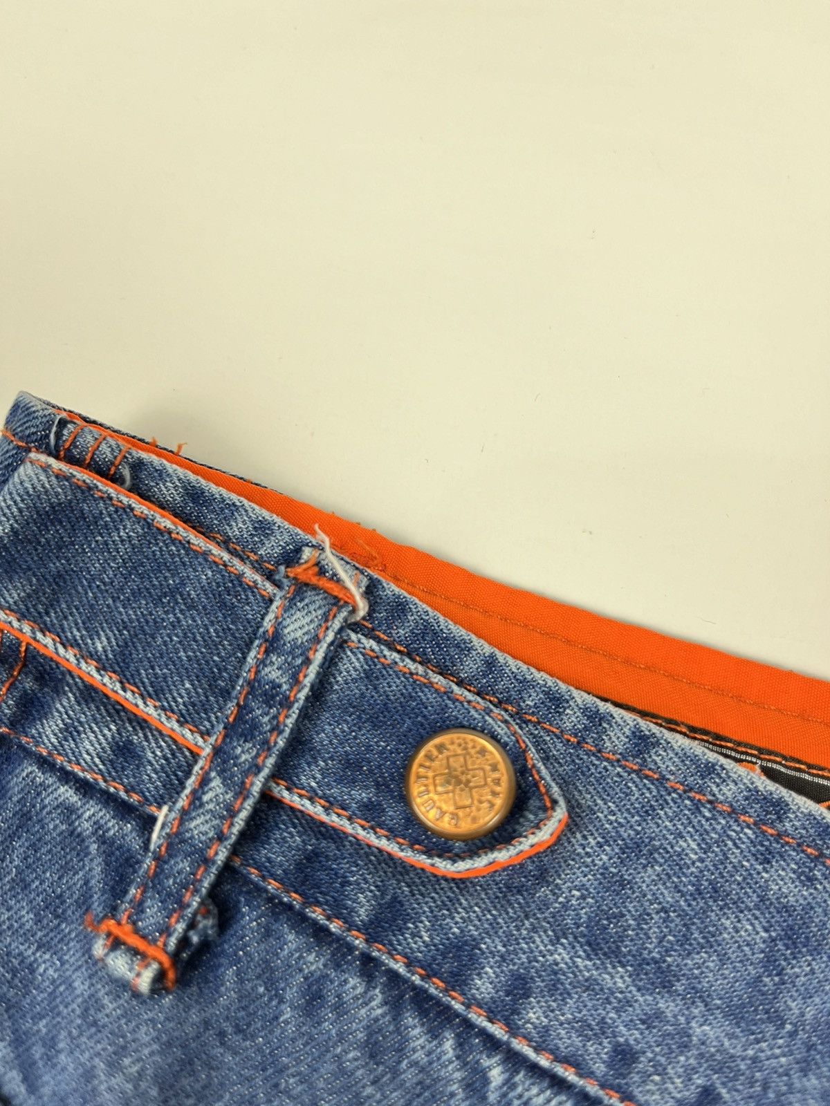 Jean Paul Gaultier × Vintage Vintage Jean Paul Gaultier JPG Skirt Denim Avantgarde Size 26" / US 2 / IT 38 - 9 Thumbnail