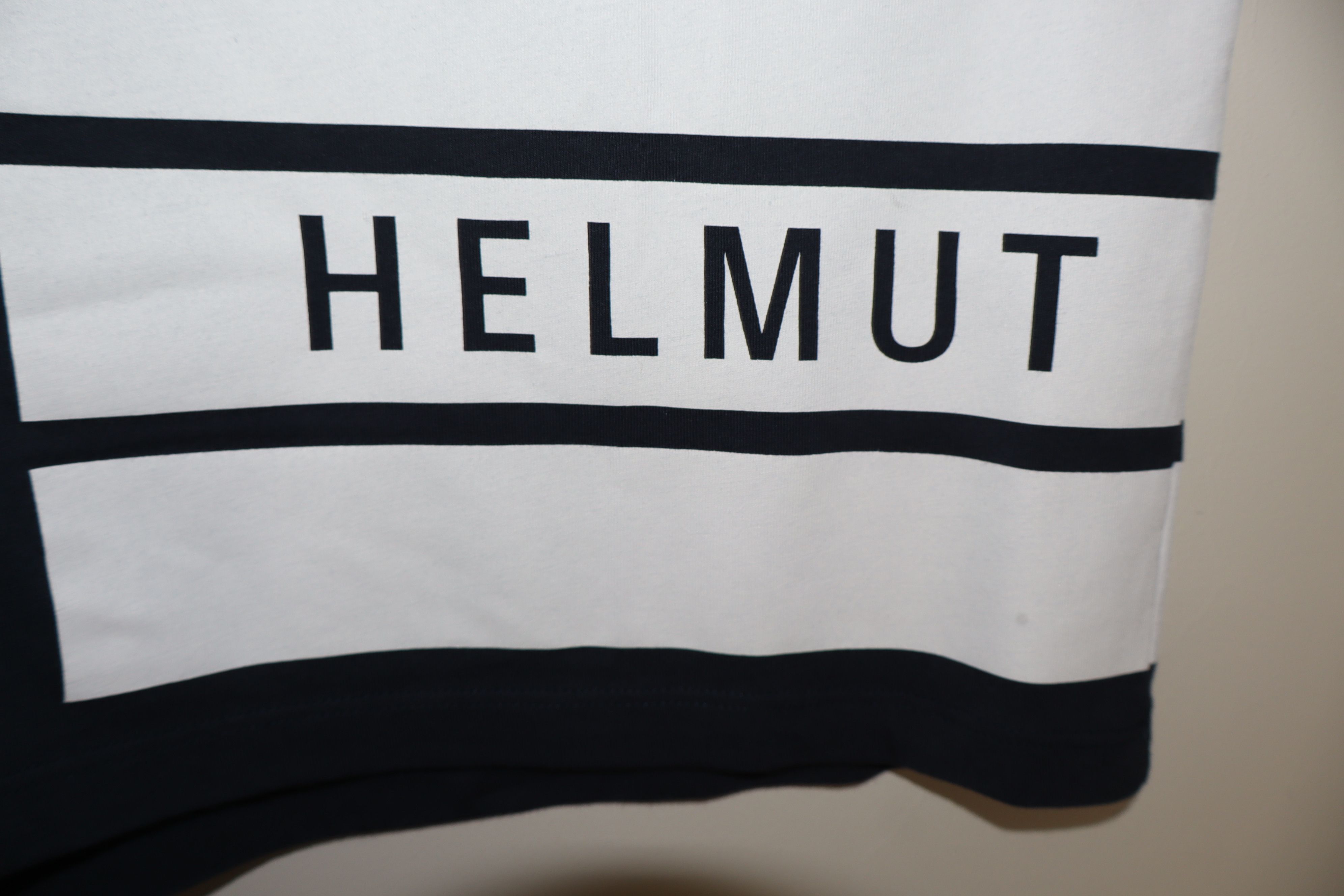 Helmut Lang logo stripes t-shirt Size US XS / EU 42 / 0 - 3 Thumbnail