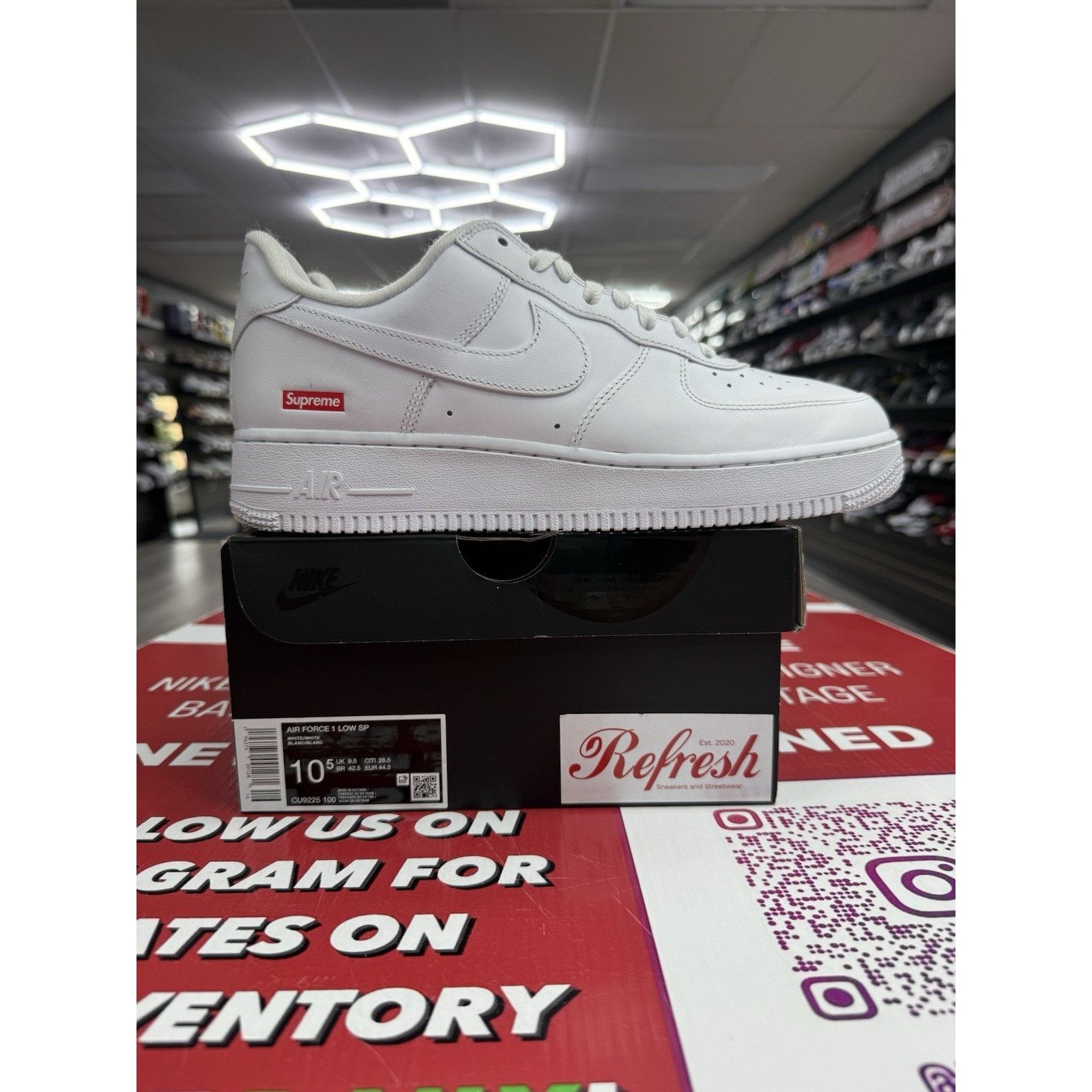 Nike × Supreme Nike Air Force 1 low supreme white | Grailed