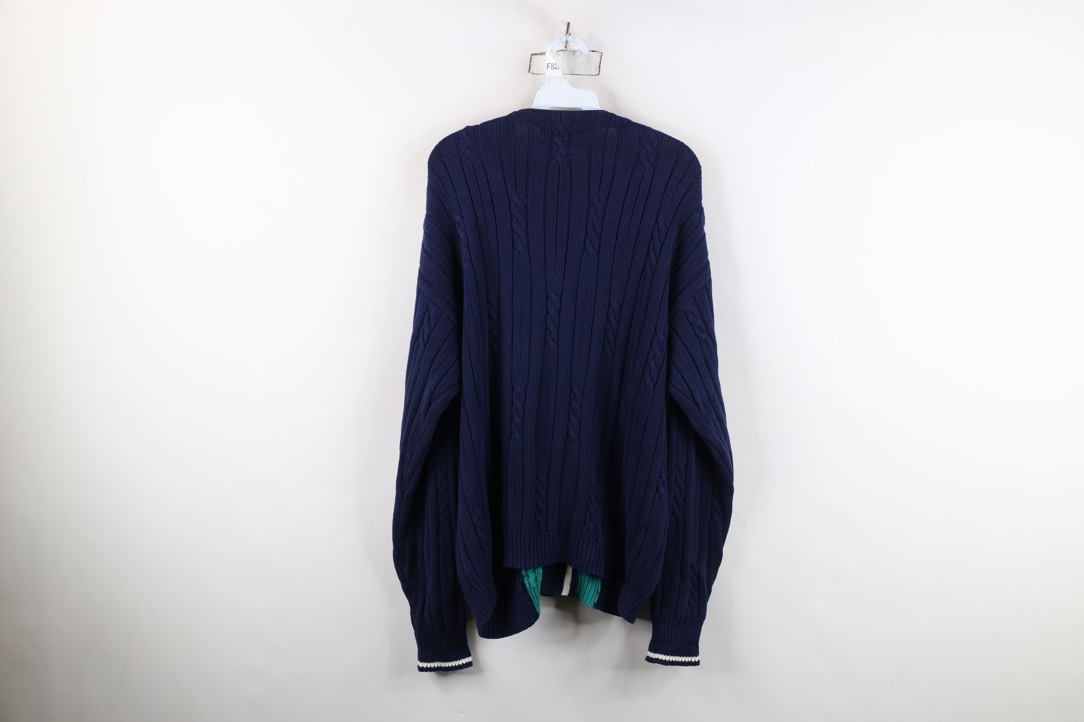 Vintage Vintage 90s Dapper Chunky Cable Knit Cardigan Sweater Size US M / EU 48-50 / 2 - 9 Thumbnail