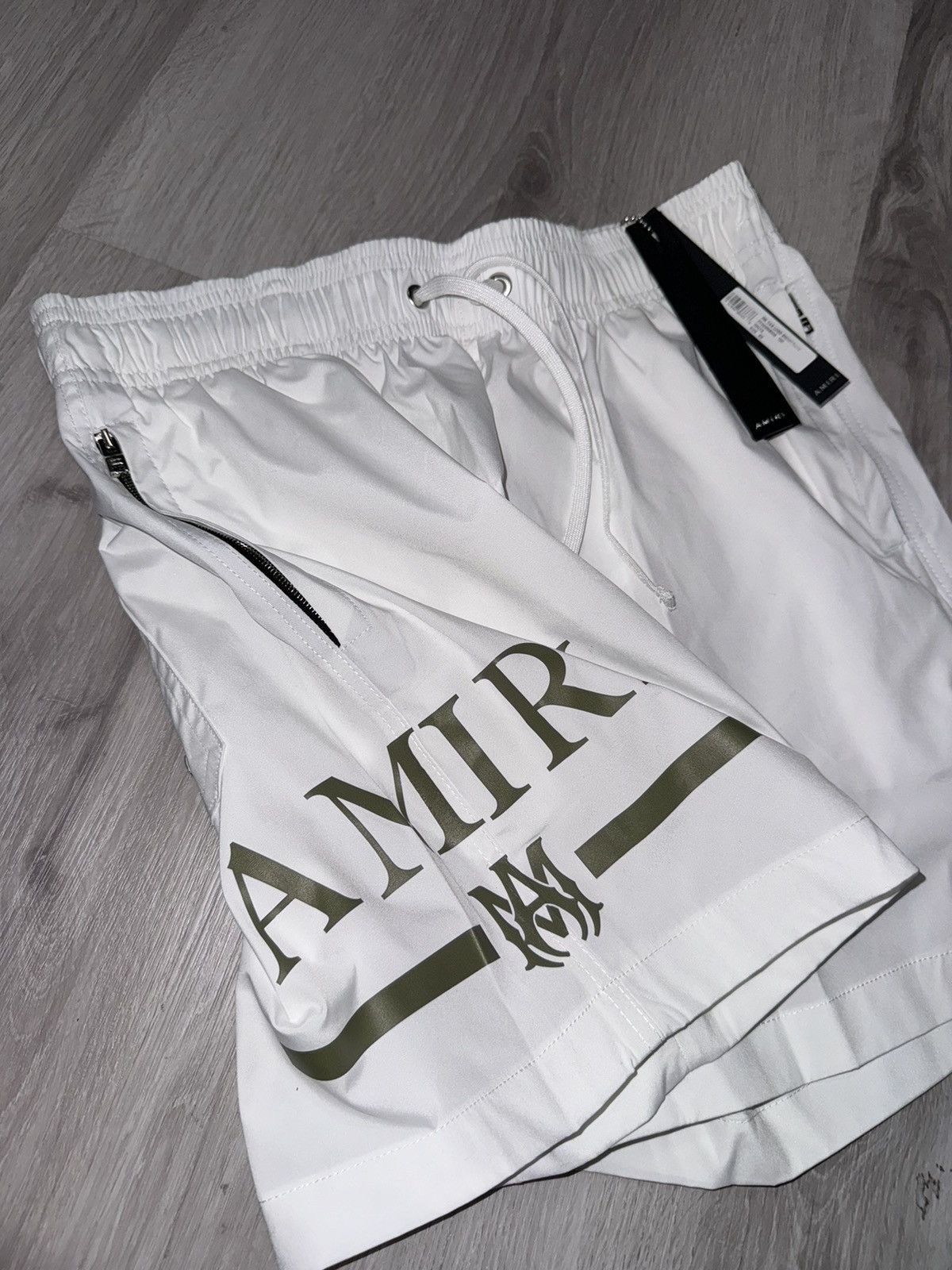 Amiri Amiri Bar Logo Swimshort Size US 28 / EU 44 - 2 Thumbnail