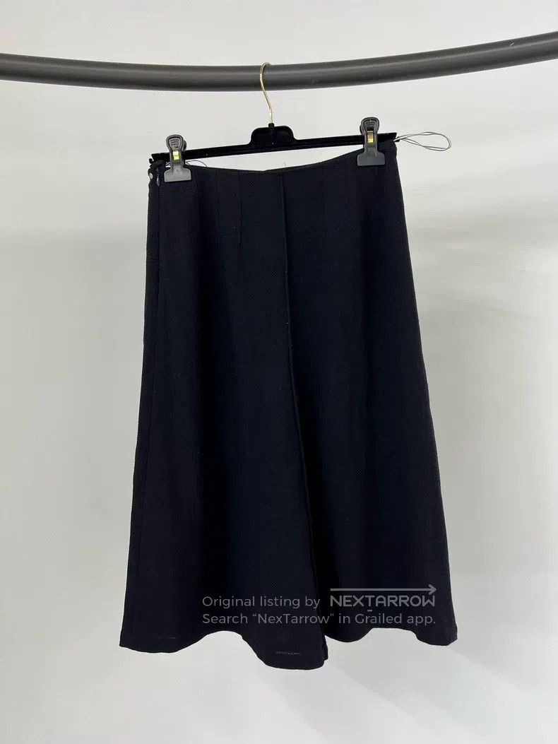 Hermes Hermes Black A-line wool midi skirt Size 25" / US 0 / IT 36 - 2 Thumbnail