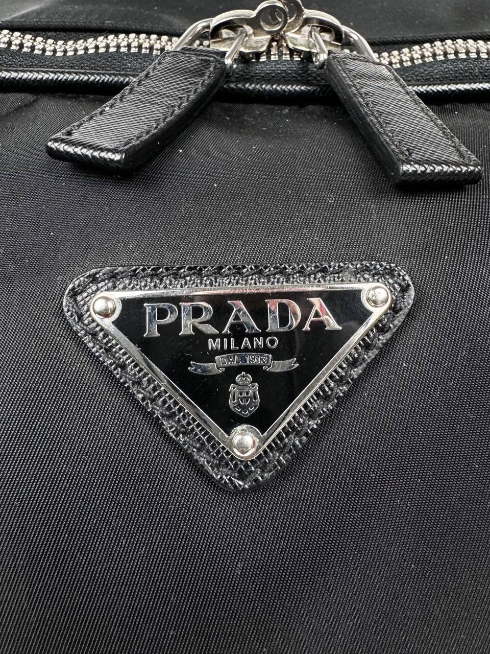 Prada Prada Saffiano Black Nylon Luggage Bag Size ONE SIZE - 10 Thumbnail