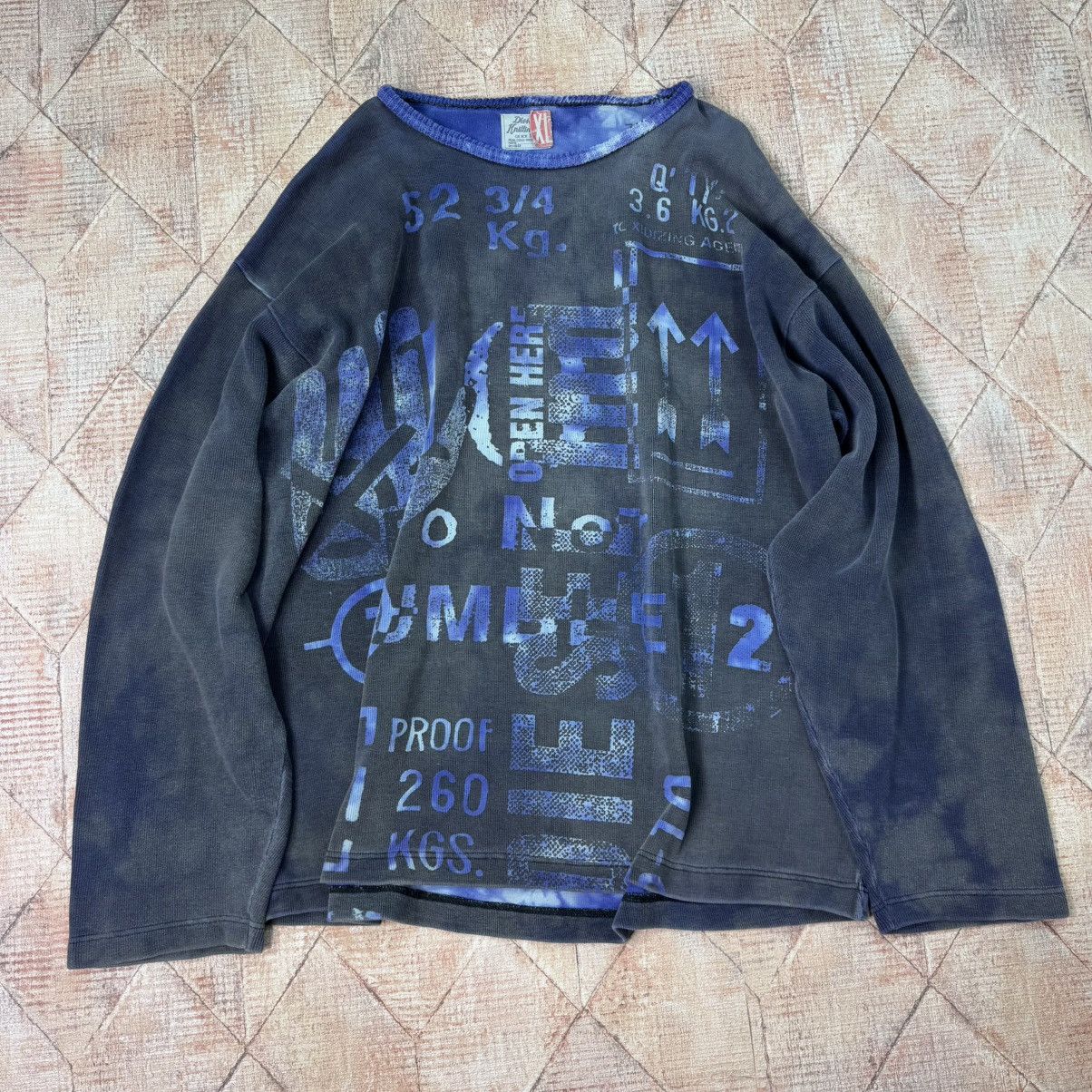 Diesel × Vintage DIESEL KNITTING CO. VINTAGE SWEATER ARCHIVE WASHED SWEATER Size US XL / EU 56 / 4 - 3 Thumbnail