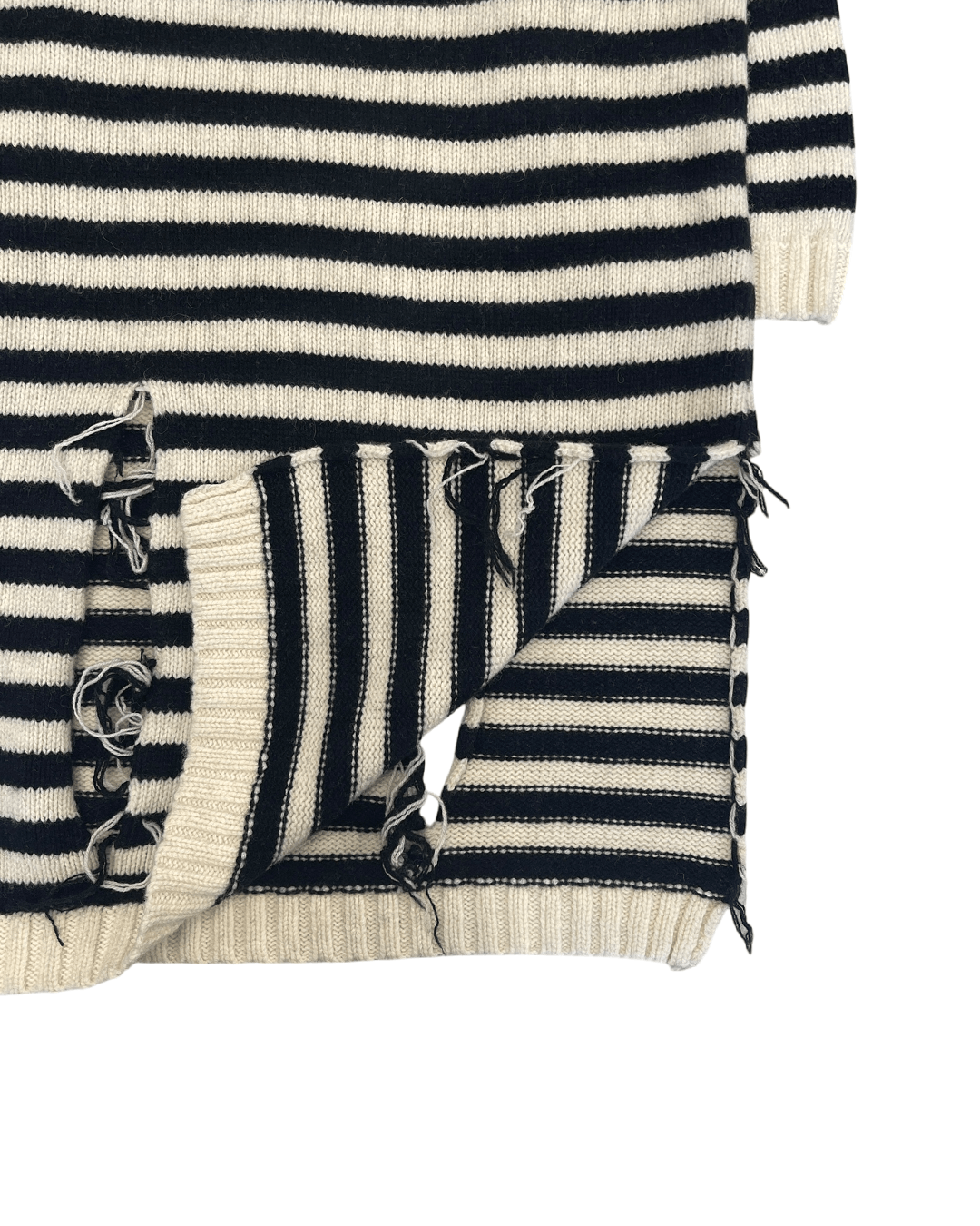 Charles Jeffrey LOVERBOY Charles Jeffrey Loverboy AW18 Distressed Long Knit Sweater Size ONE SIZE - 9 Thumbnail