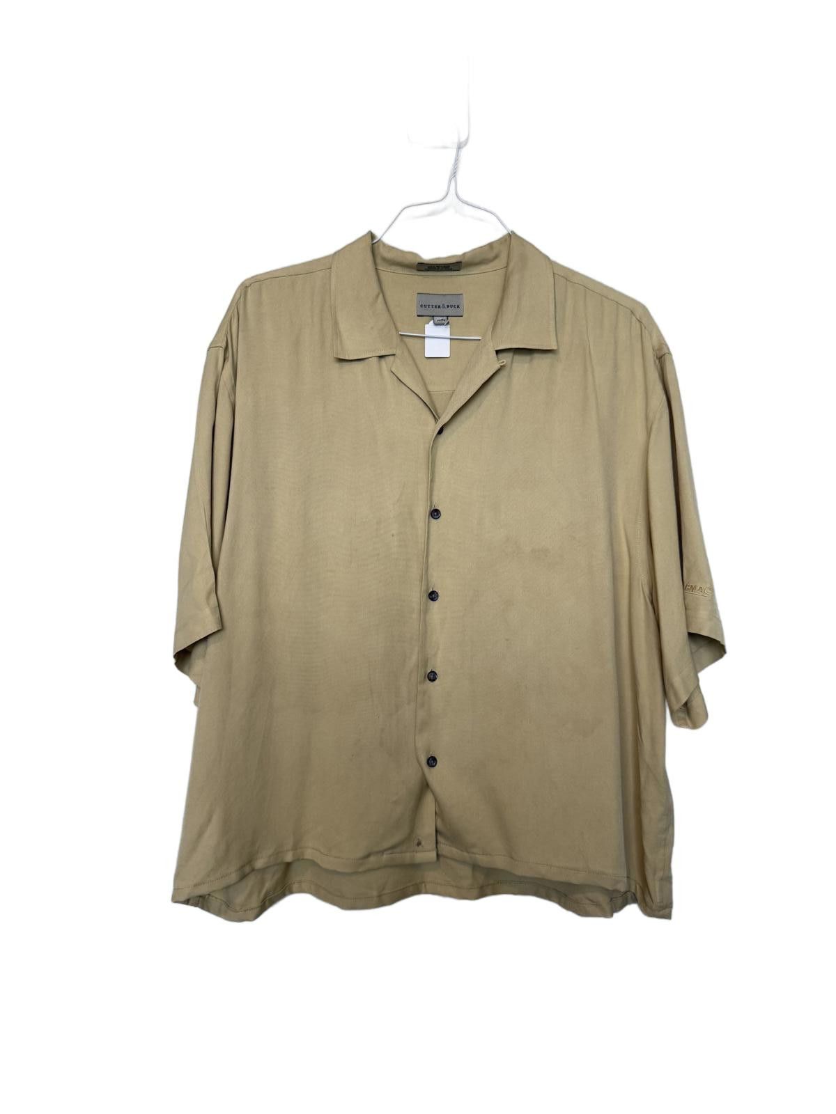 Cutter & Buck Mens Box Crop 100% Silk Button Up Shirt Size US XL / EU 56 / 4 - 1 Thumbnail