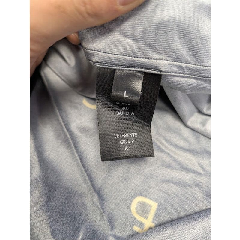 Vetements o1rshd1 Currency Print Button Up Shirt in Black Size US L / EU 52-54 / 3 - 18 Thumbnail