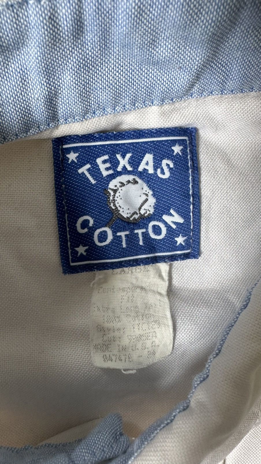 Vintage VINTAGE TEXAS COTTON MADE IN USA SHIRT Size US L / EU 52-54 / 3 - 6 Thumbnail