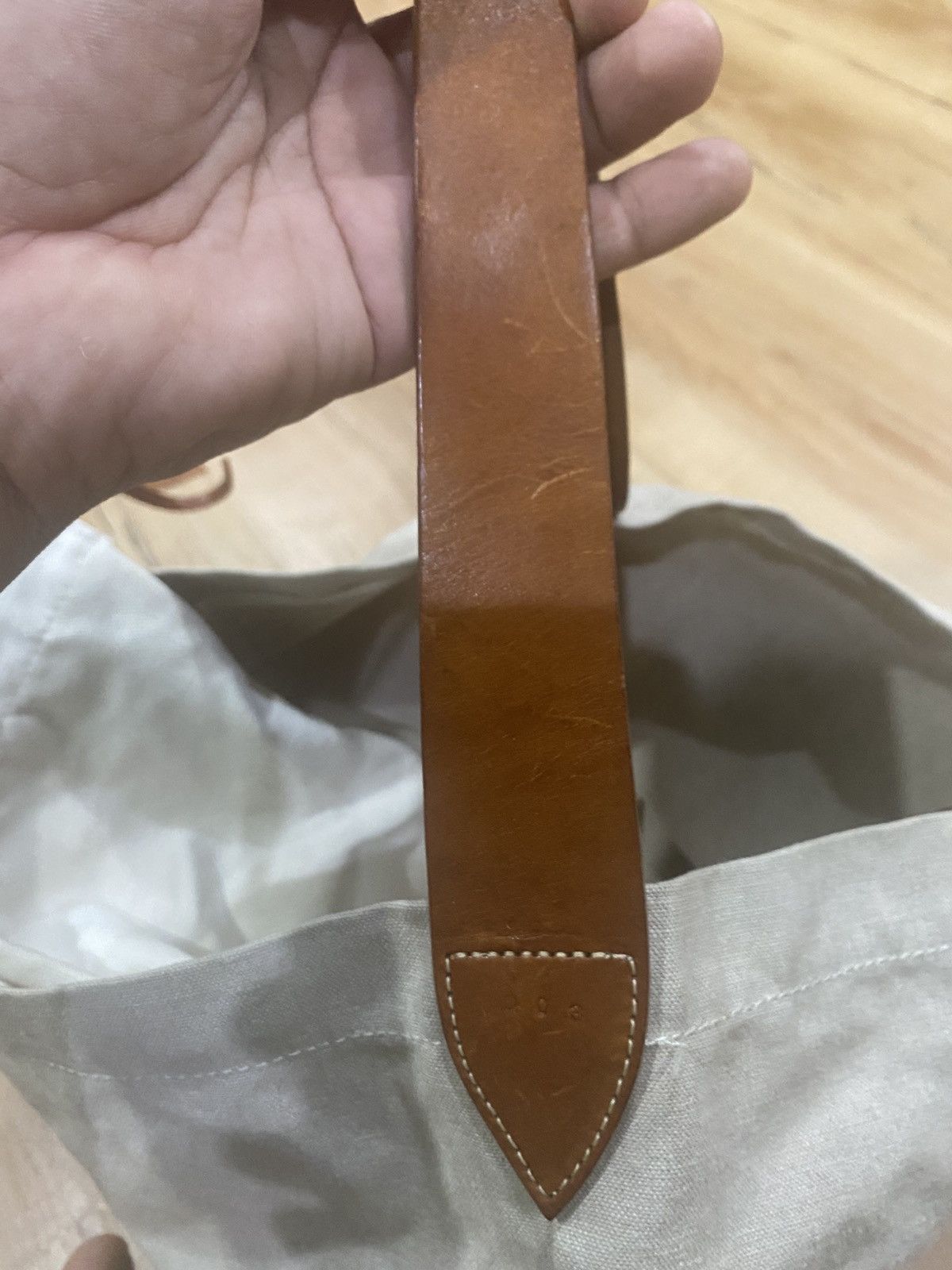 Japanese Brand × Leather Japanese style canvas shoulder bag Size ONE SIZE - 6 Thumbnail