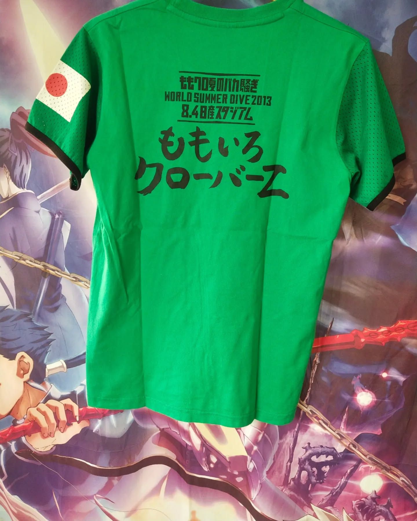 Band Tees Momoiro Clover Z World Summer Dive 2013 Green Music Tee Size US S / EU 44-46 / 1 - 3 Thumbnail