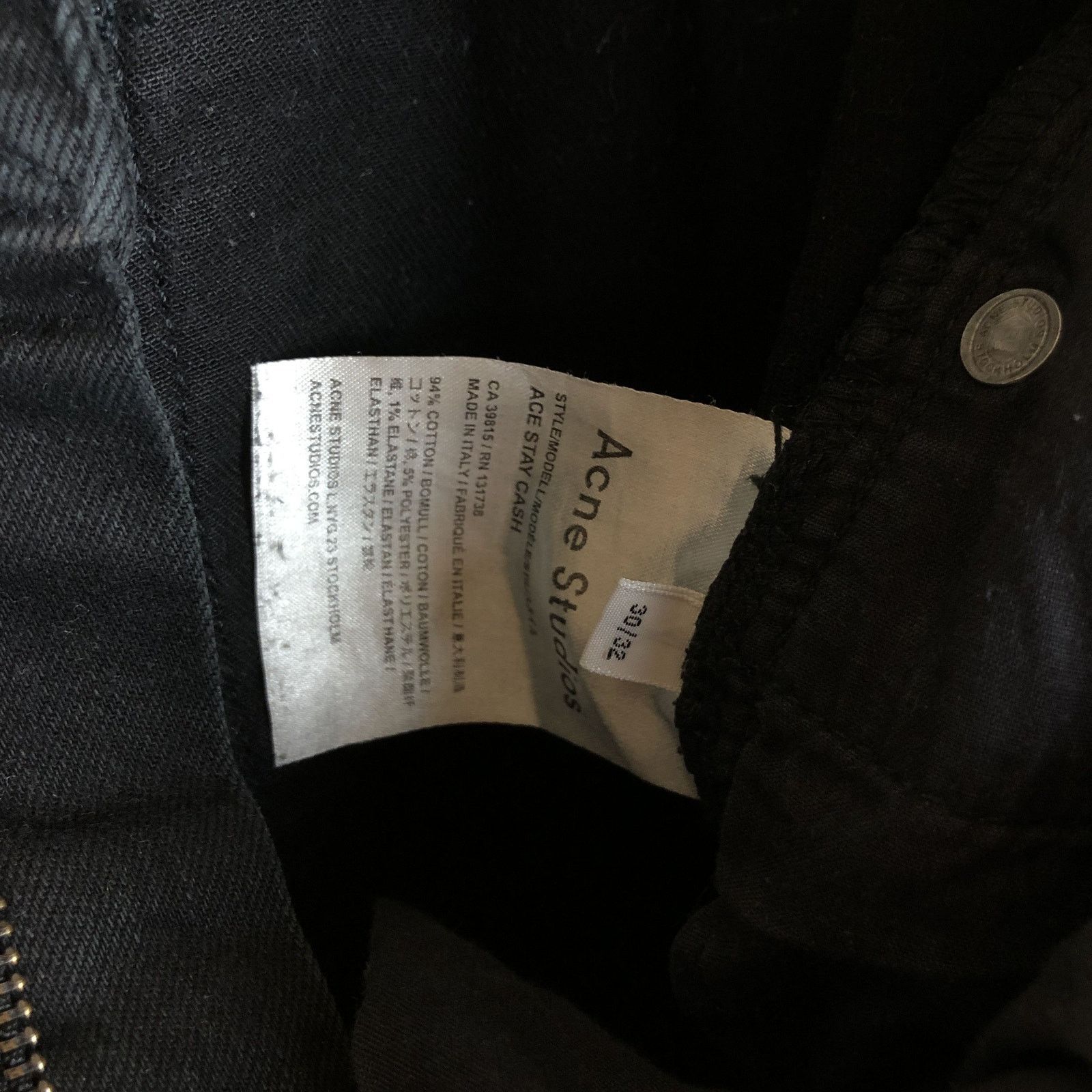 Acne Studios Acne Studios Ace Stay Cash Jeans 30/32 Size US 30 / EU 46 - 5 Thumbnail