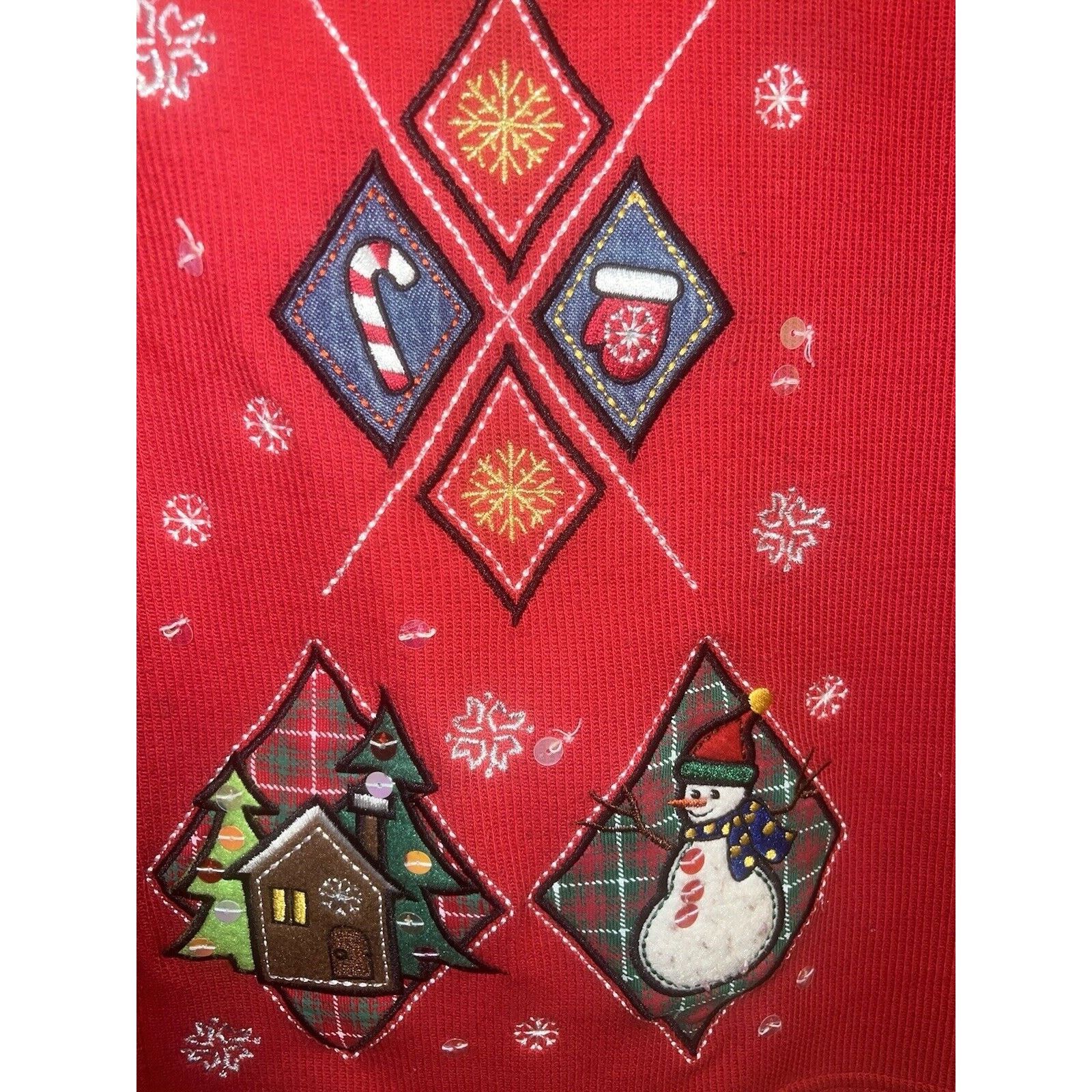 Other Holiday Editions Women’s Sweater Vest Zip Red Medium Jacket Size M / US 6-8 / IT 42-44 - 2 Thumbnail