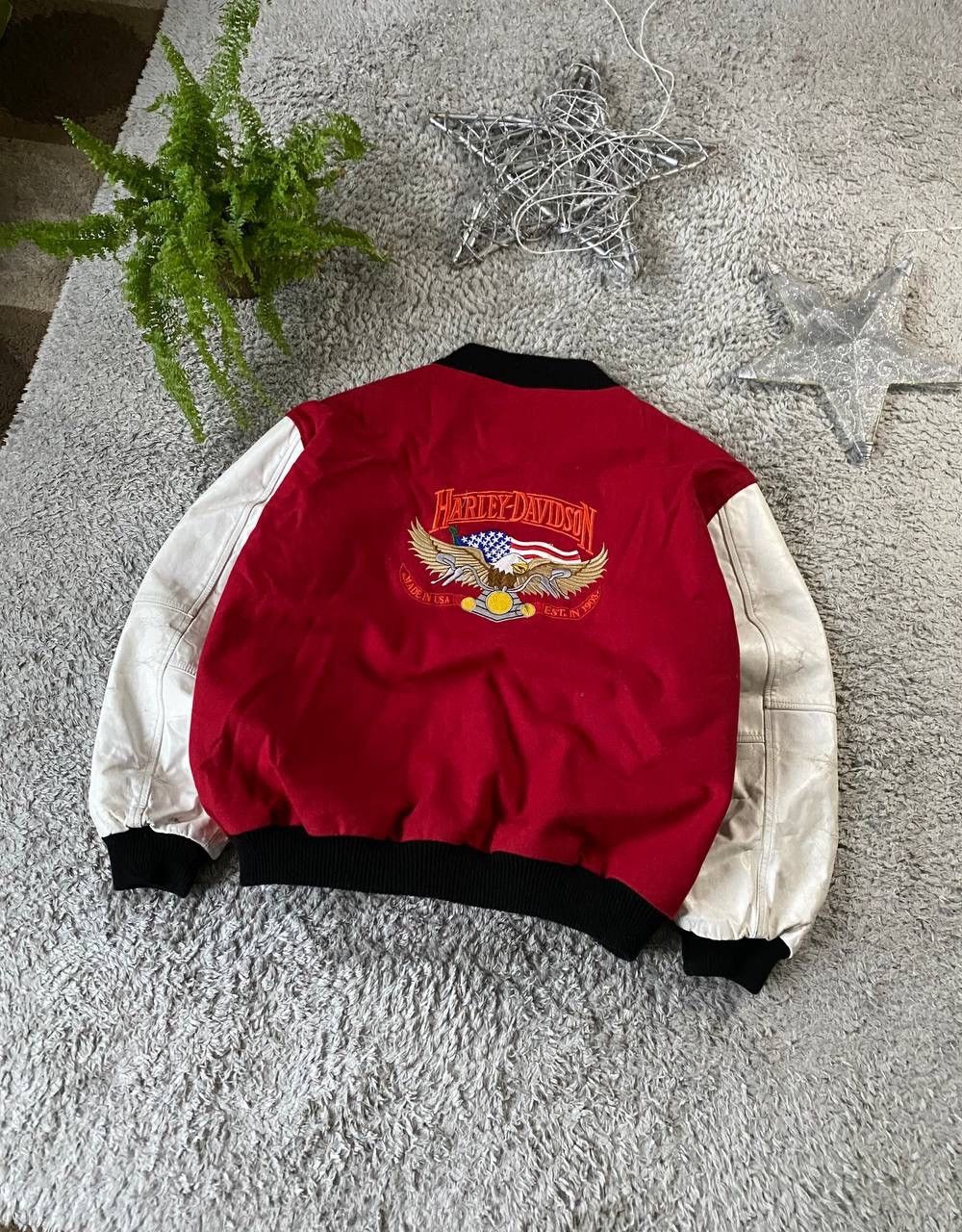 Harley Davidson × Vintage 00s Harley-Davidson Bomber Streetwear Vintage Motor Big Logo Size US M / EU 48-50 / 2 - 2 Thumbnail
