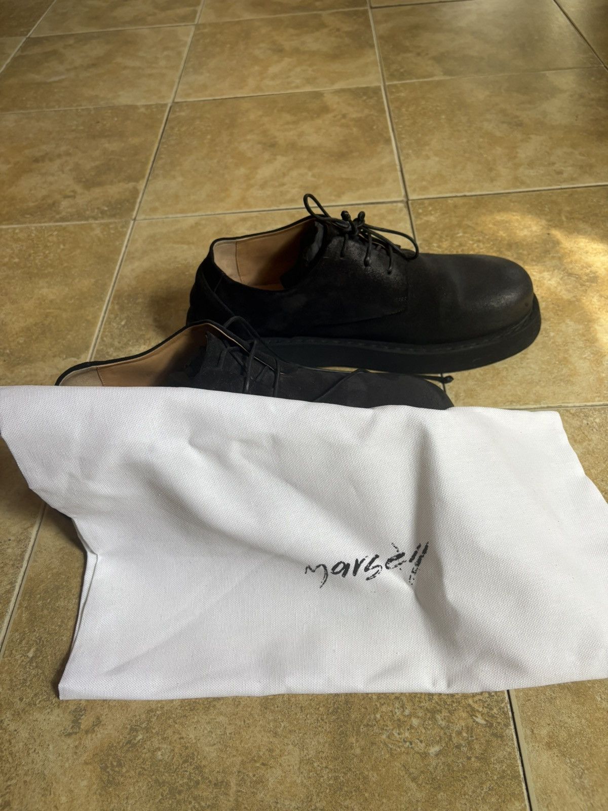 Marsell Marsèll Spalla Leather Derby shoes Size US 10.5 / EU 43-44 - 5 Thumbnail