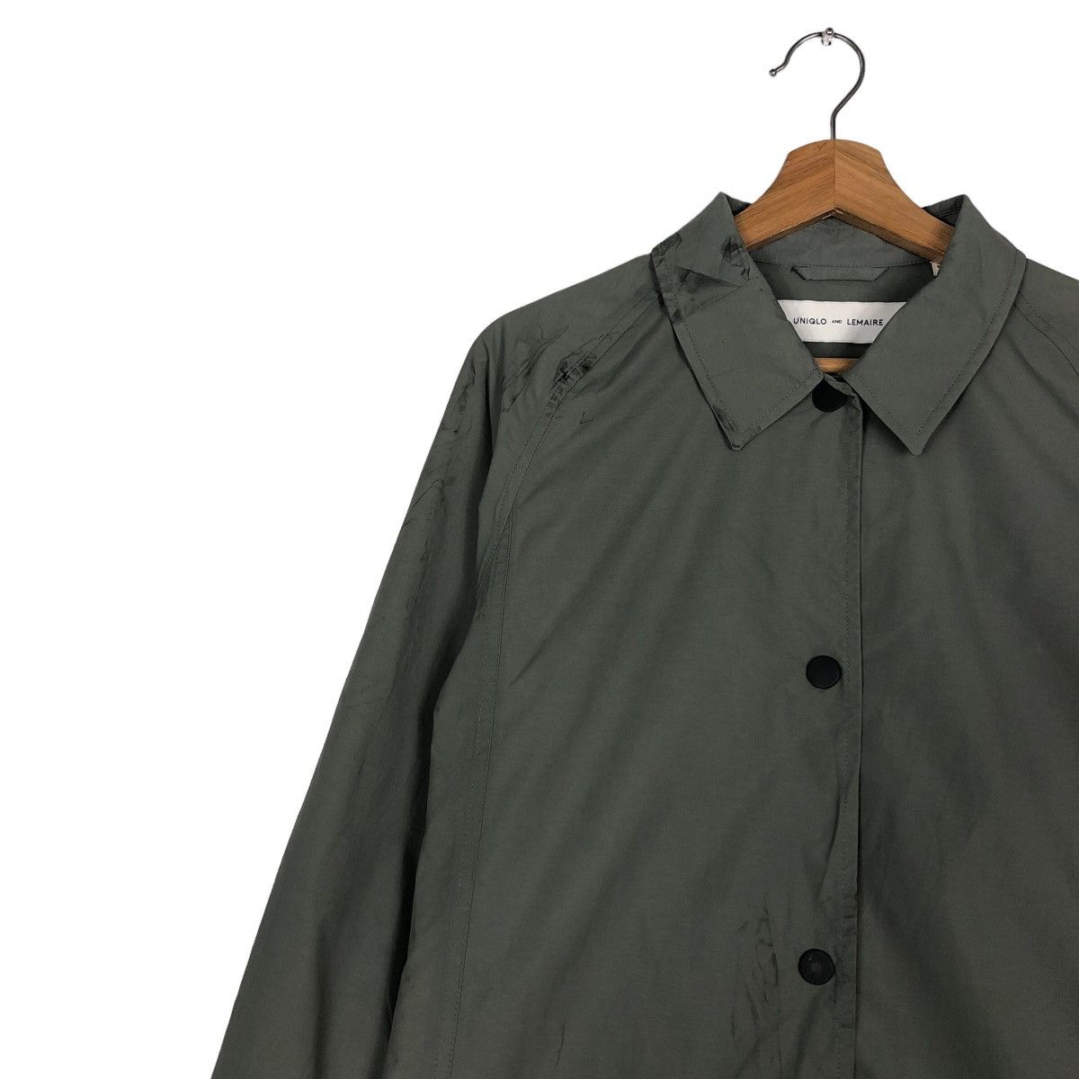 Japanese Brand 🔥Green Military Long Fly Coats Jacket Lemaire Uniqlo Japan Size US M / EU 48-50 / 2 - 7 Thumbnail