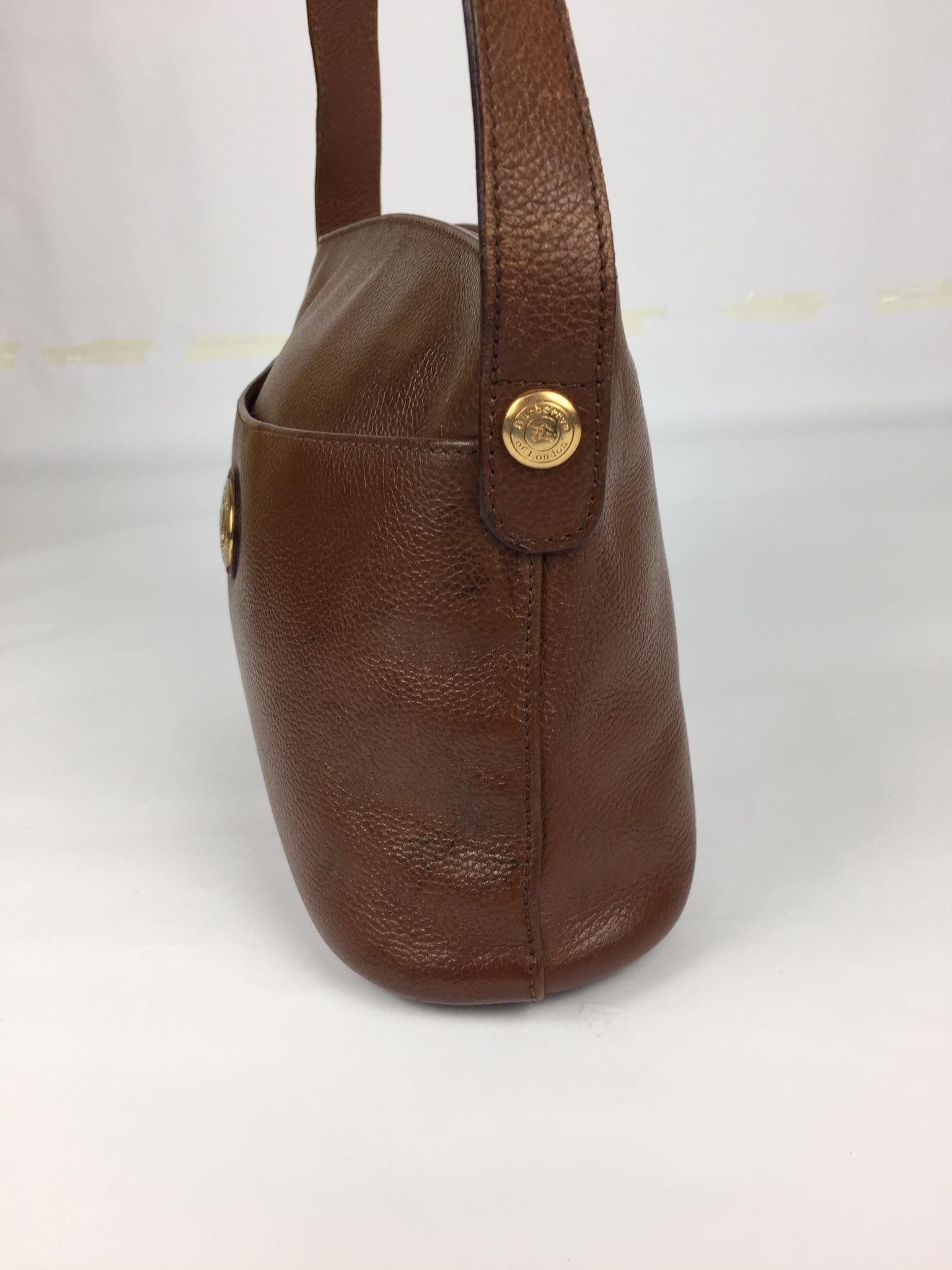 Burberry Aunthentic Vintage Burberrys Brown Leather Crossbody Bag Size ONE SIZE - 5 Thumbnail