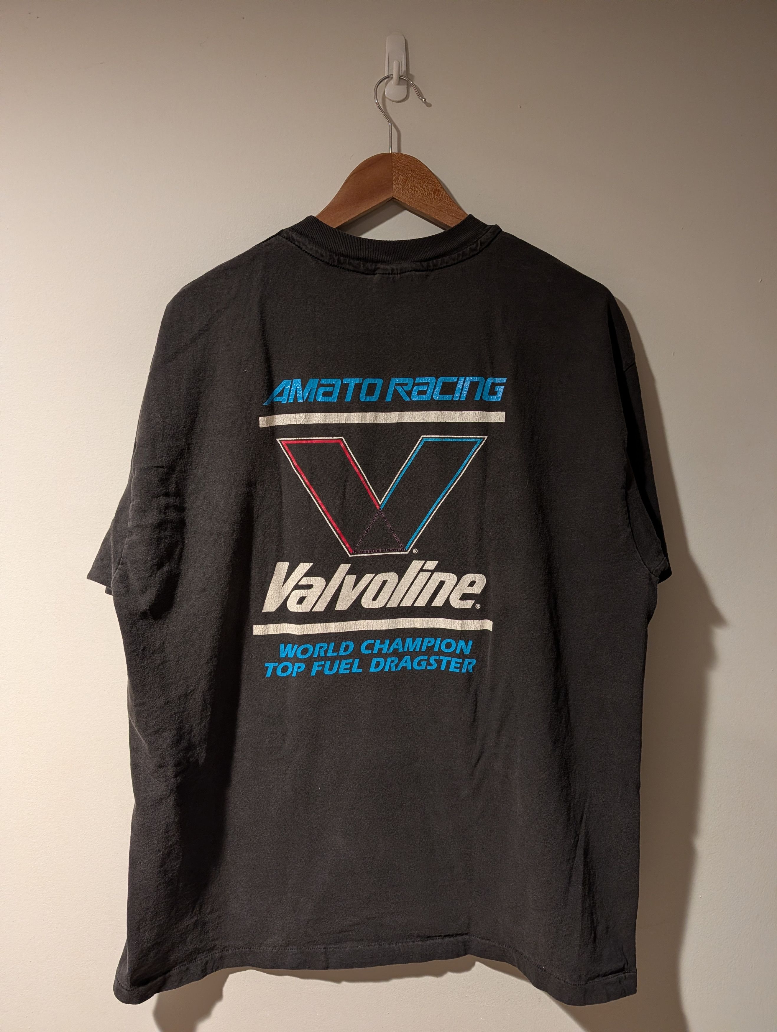 NASCAR Vintage 1992 Joe Amato World Champion Valvoline T-Shirt Size US XL / EU 56 / 4 - 5 Thumbnail