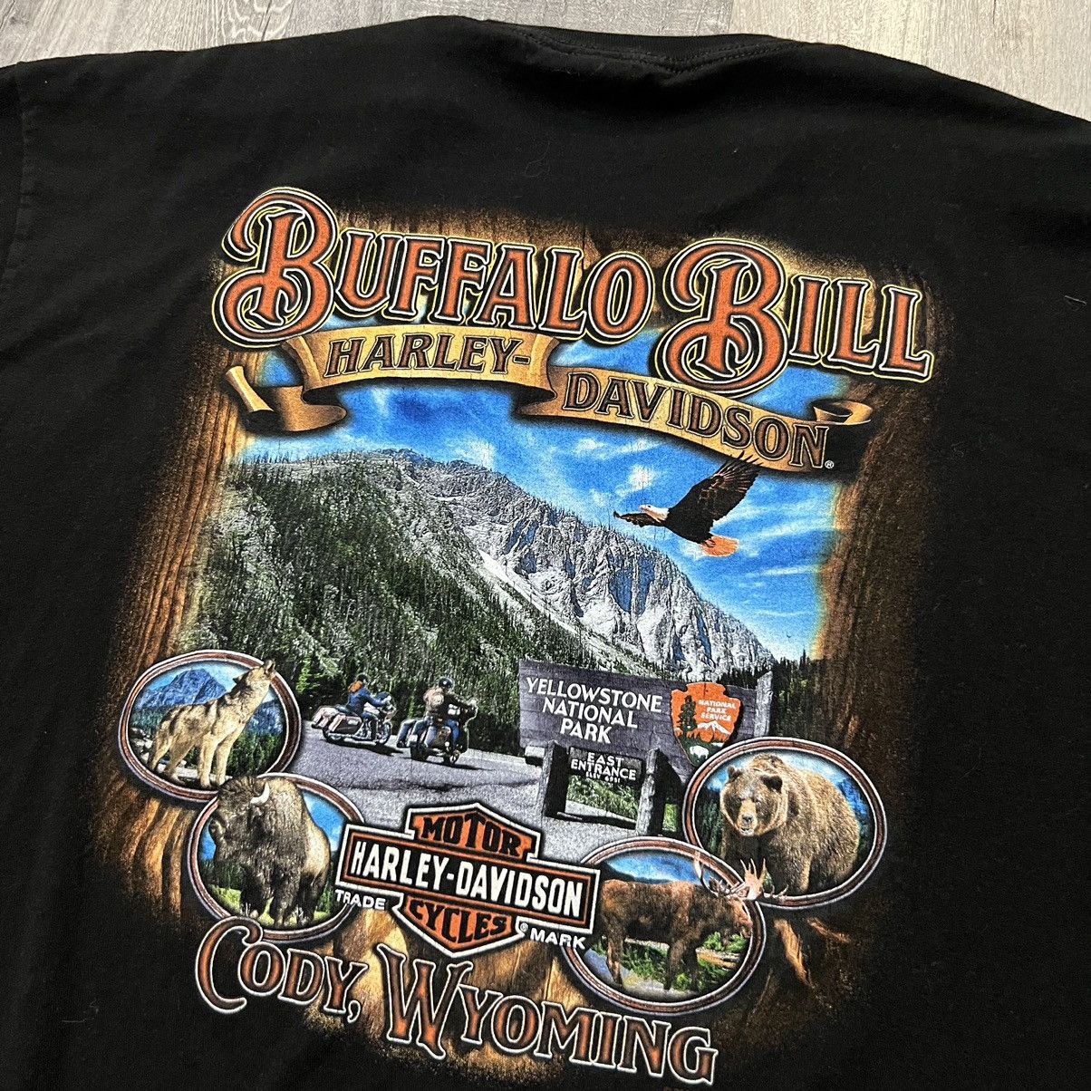 Harley Davidson Harley Davidson Buffalo Bill Black Yellowstone Biker Shirt Size US XXL / EU 58 / 5 - 5 Thumbnail