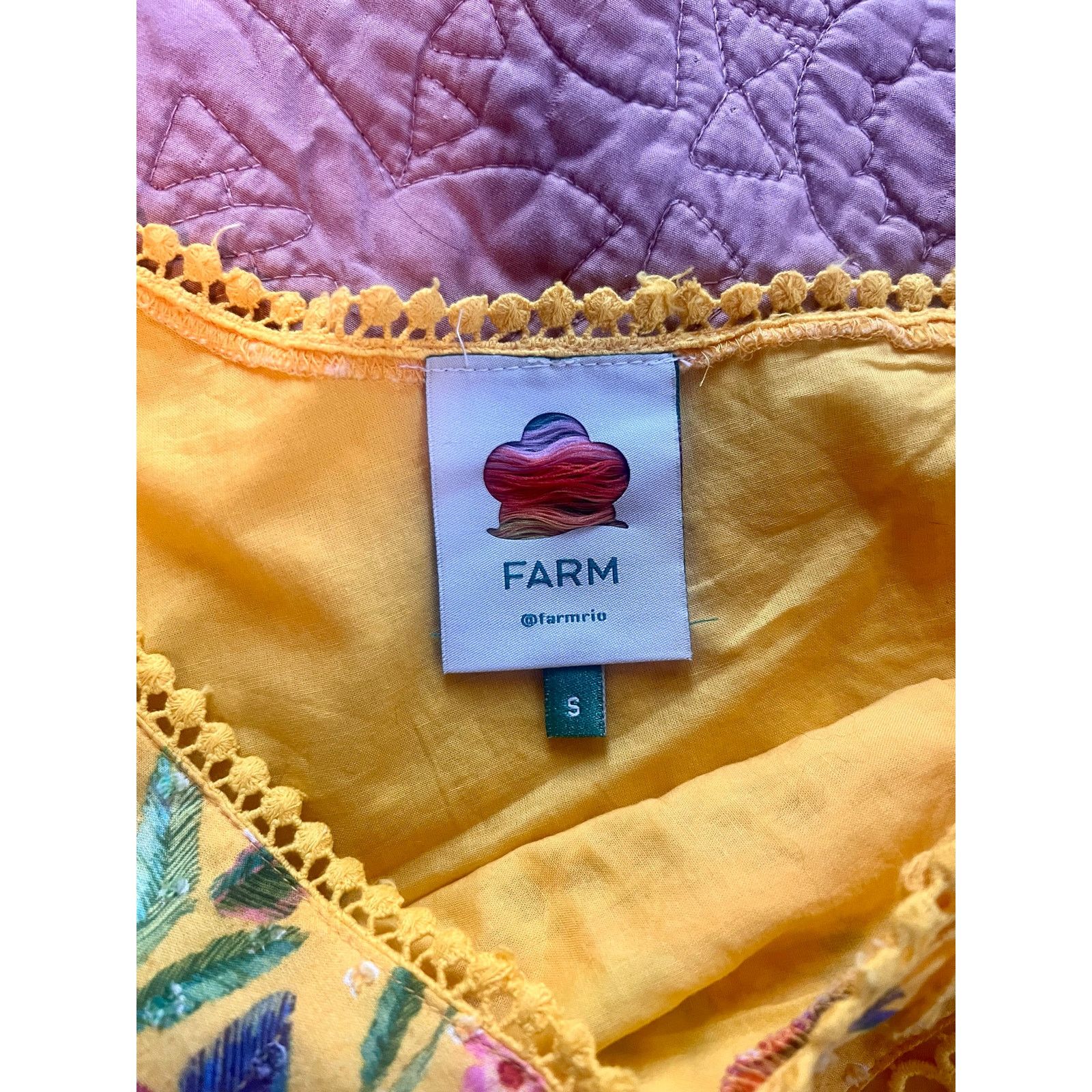 Farm Rio Flower Dream One Shoulder Blouse Size S / US 4 / IT 40 - 3 Thumbnail