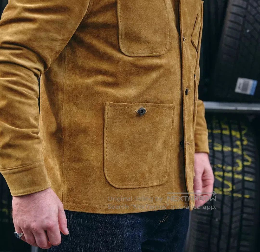 Tellason Tellason Gold Suede Leather Jacket. Size US S / EU 44-46 / 1 - 9 Thumbnail