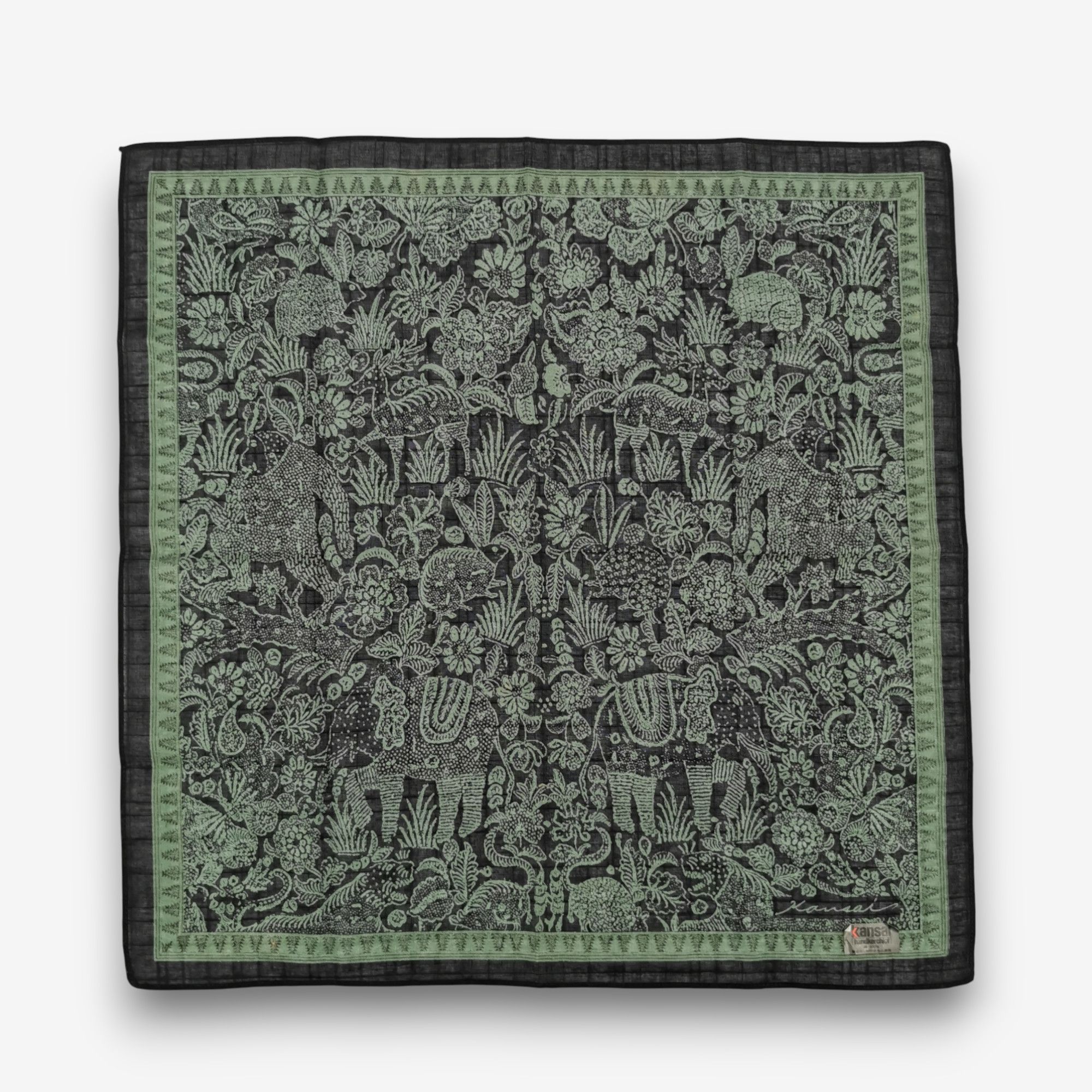 Kansai Yamamoto Vintage Kansai Handkerchief Pocket Square Bandana Size ONE SIZE - 2 Thumbnail